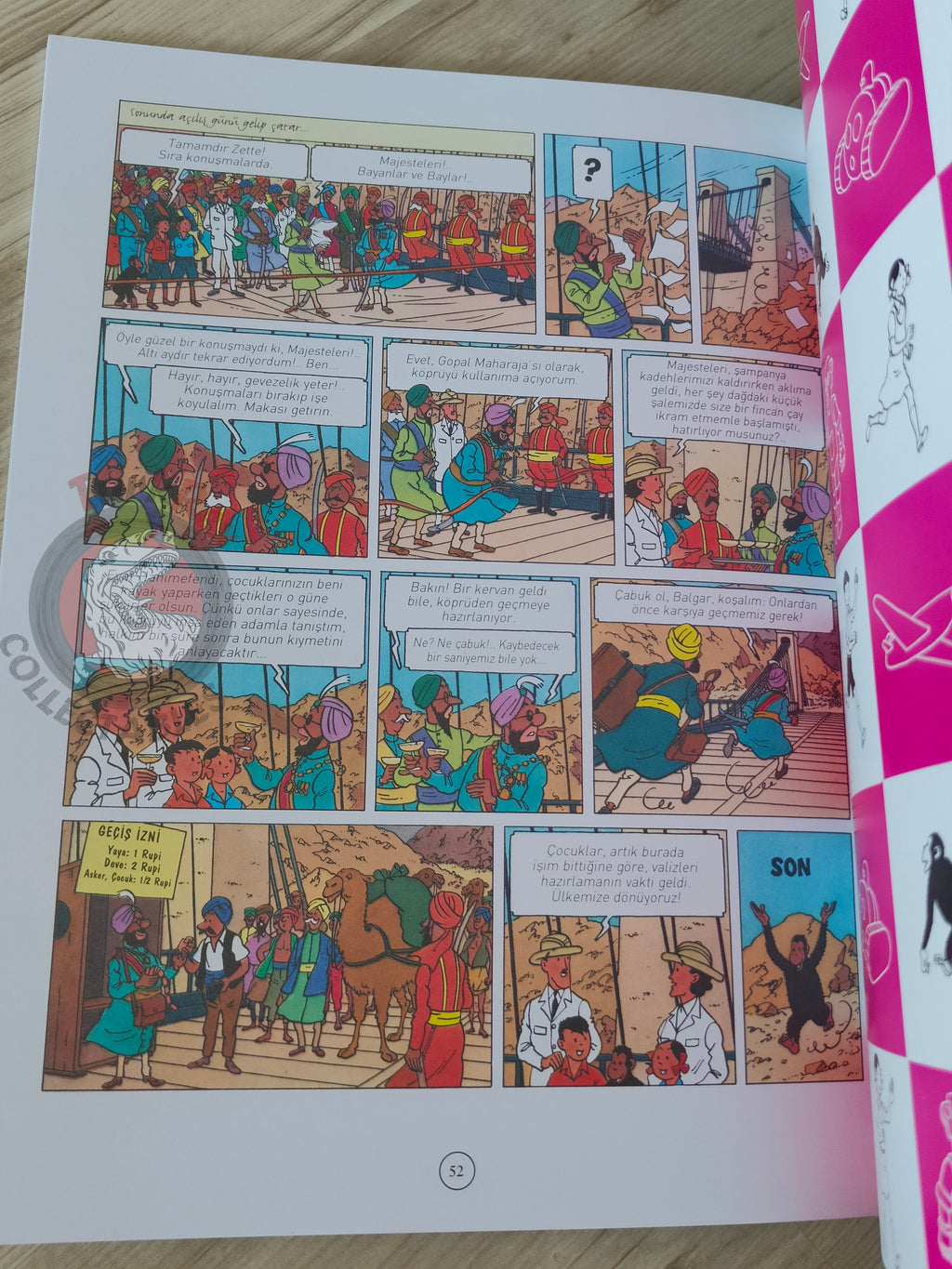 Jo, Zette and Jocko – The Valley of the Cobras Turkish Comic Turkey Herge