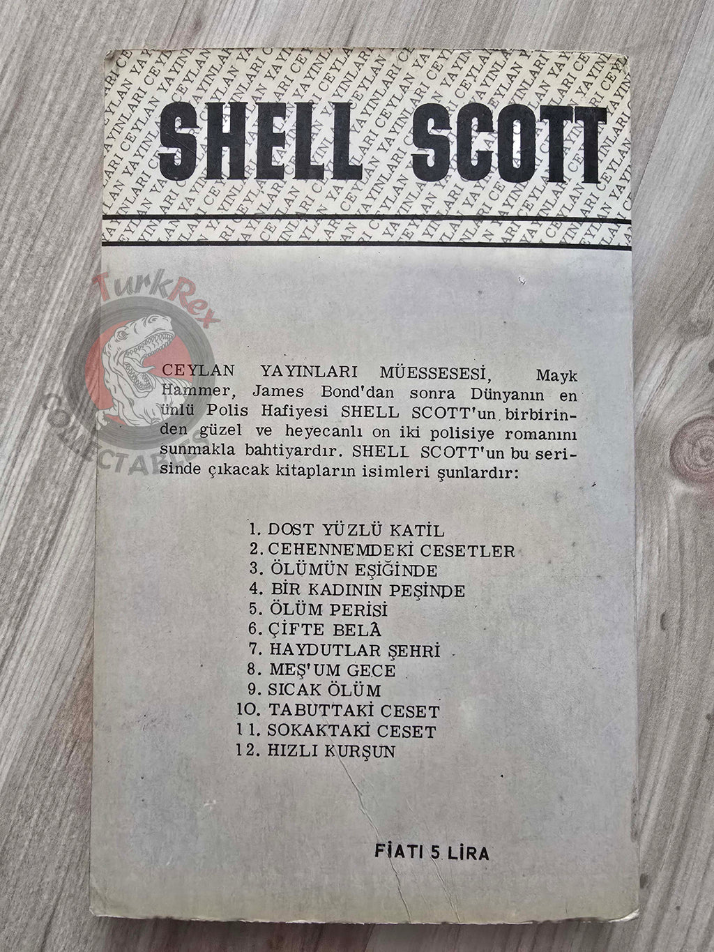 Richard S. Prather – Shell Scott Bodies in Bedlam 1967 Turkish Book Turkey