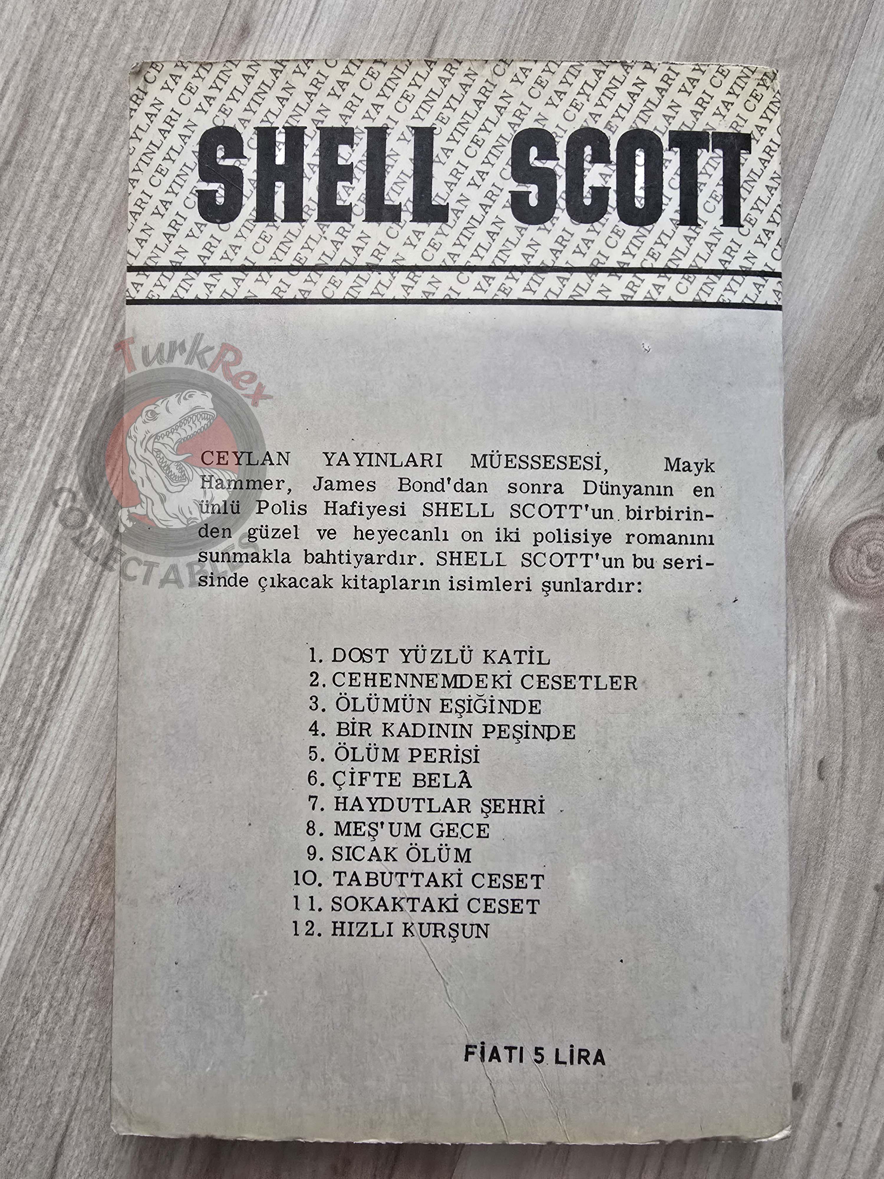 Richard S. Prather – Shell Scott Bodies in Bedlam 1967 Turkish Book Turkey