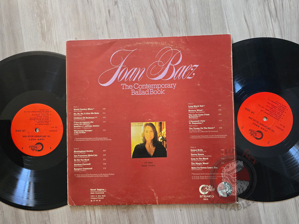 Joan Baez – The Contemporary Ballad Book Turkish Pressing Vinyl Turkey Edition 2