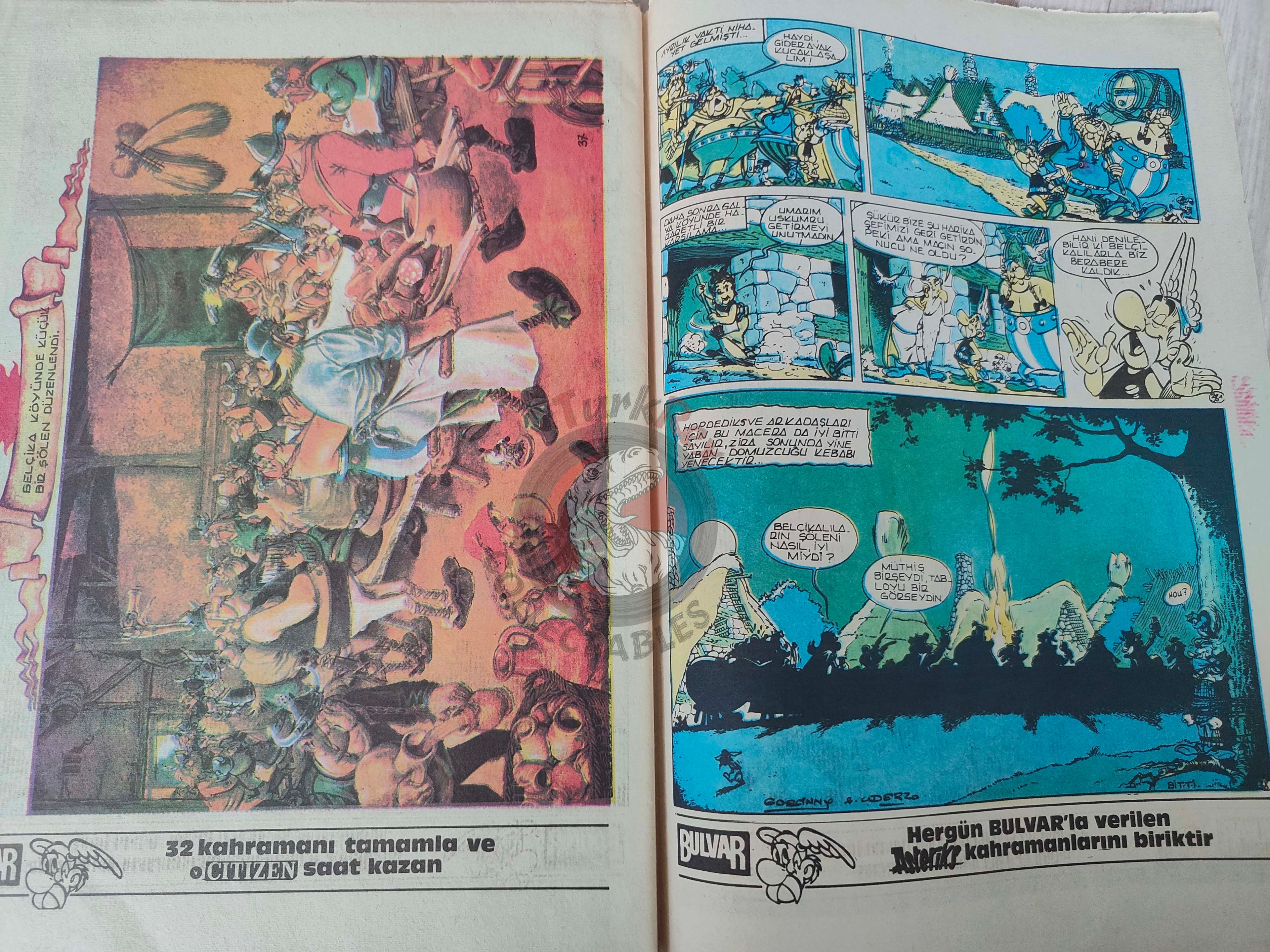 Asterix – Asterix in Belgium 1986 Turkish Edition Comic Turkey