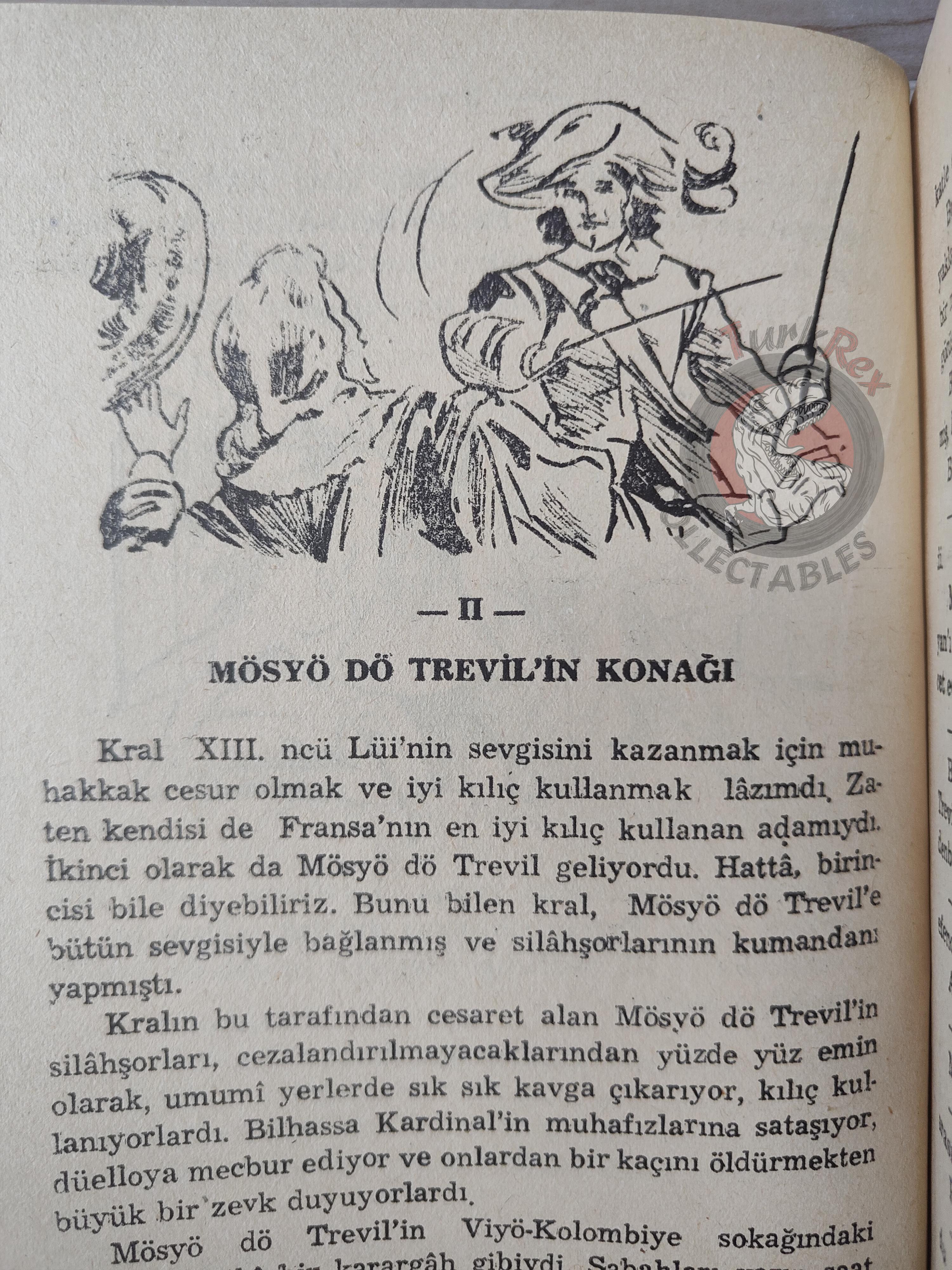 Alexandre Dumas – The Three Musketeers 1961 Turkish Book Turkey Illustrated