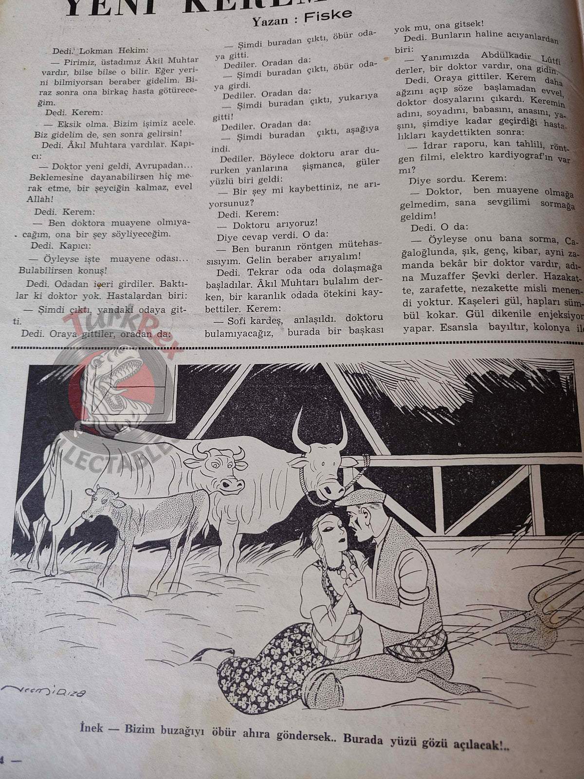 Akbaba 1937 Humor Magazine Turkish Turkey Pirate in the Mediterranean War WW2 era Westinghouse Bayer
