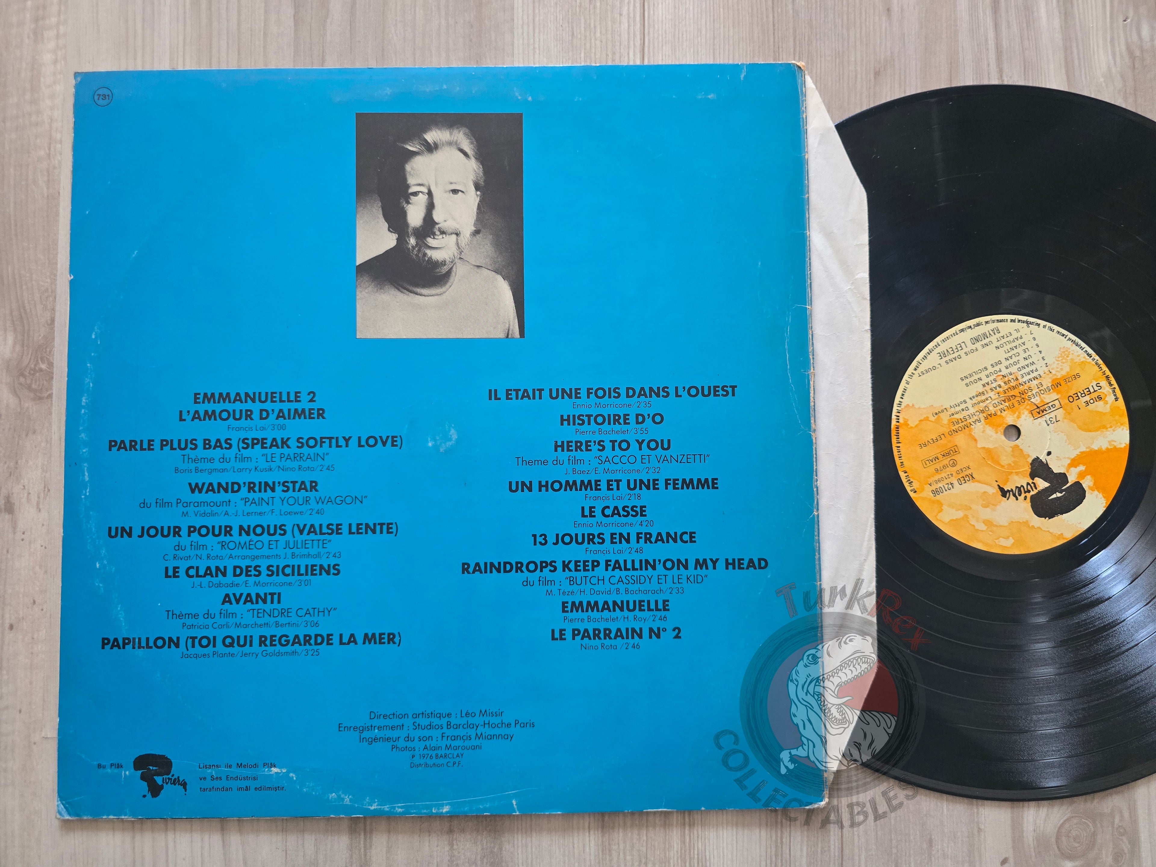 Raymond Lefevre – 16 Musiques De Films Turkish Pressing Vinyl Turkey Edition