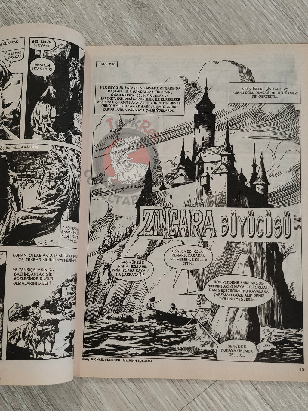 Conan #34 The Savage Sword of Conan #59 #60 Turkish Comic Turkey