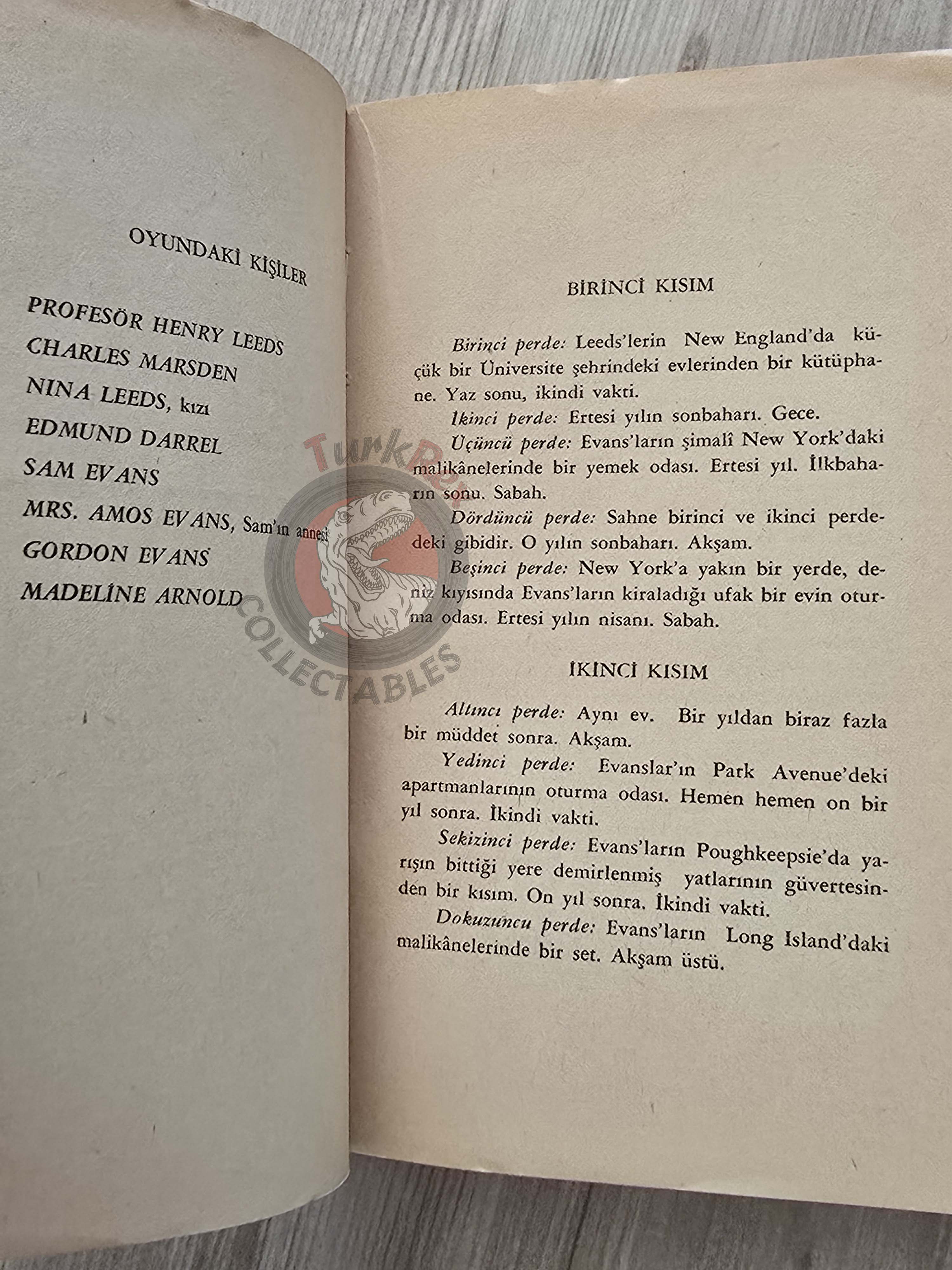 Eugene O’Neill – Strange Interlude 1966 Turkish Book Turkey