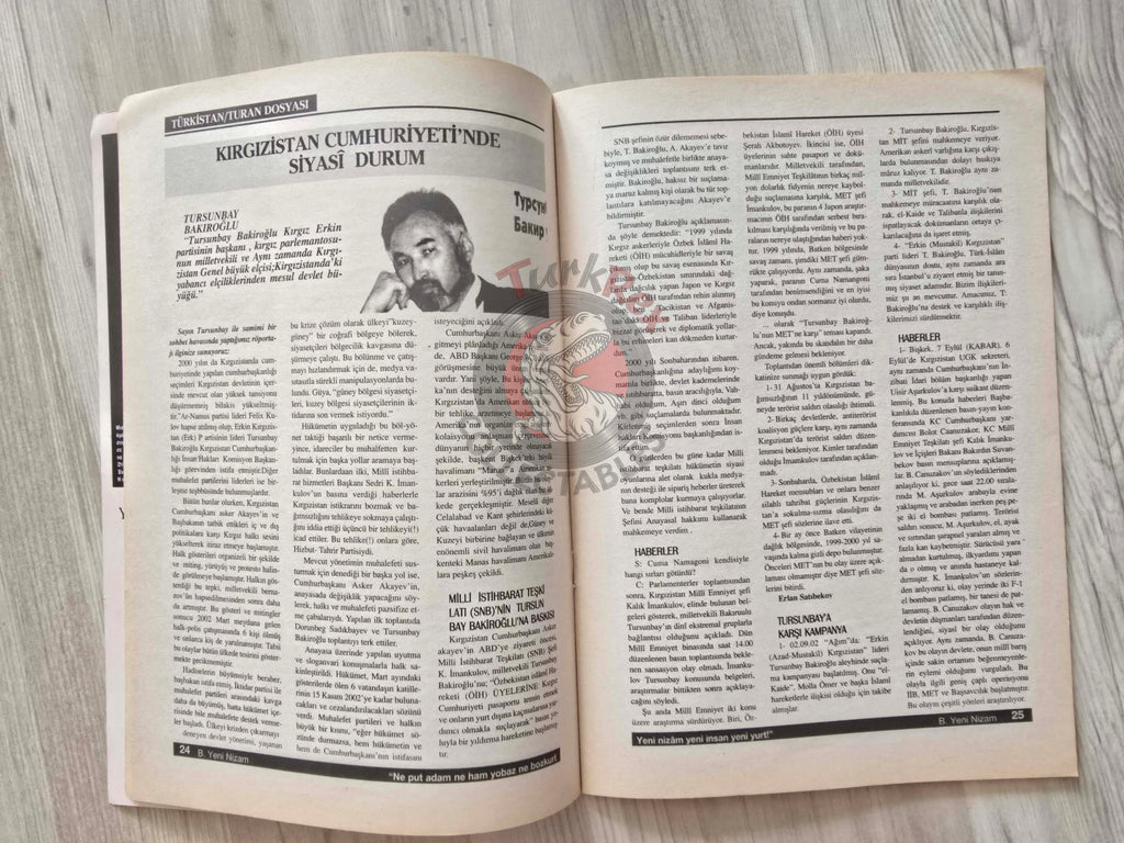 Yeni Nizam 2002 Saddam Hussein Iraq Turkish Magazine Turkey Middle East Islam George W. Bush