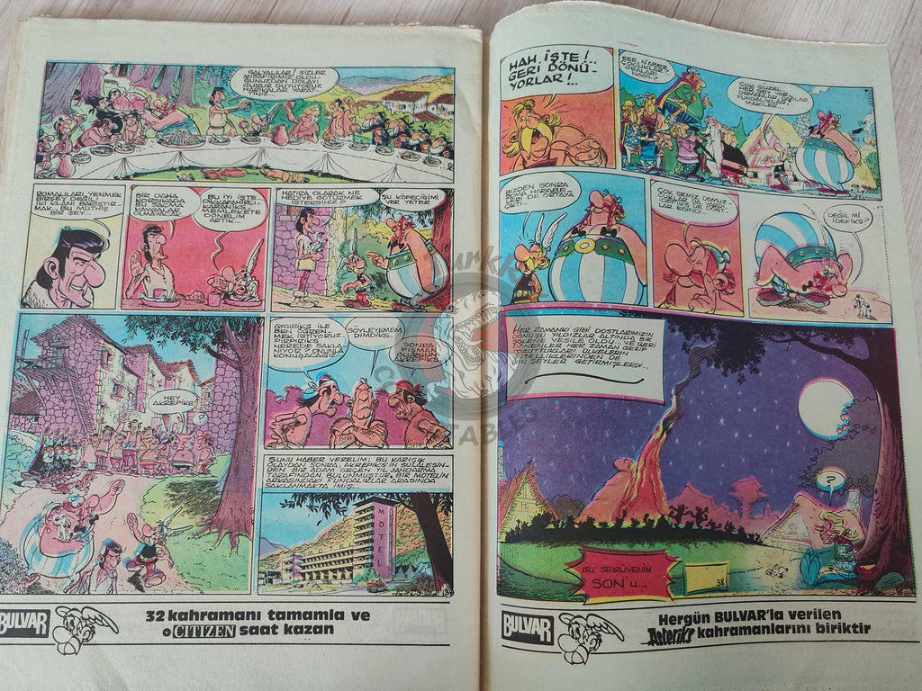 Asterix – Asterix in Corsica 1986 Turkish Edition Comic Turkey