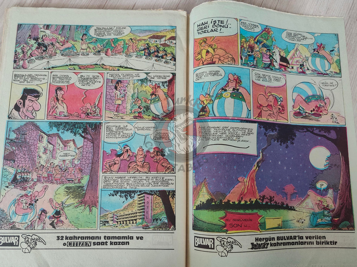 Asterix – Asterix in Corsica 1986 Turkish Edition Comic Turkey