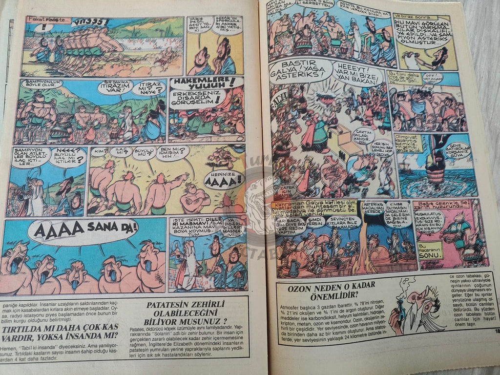 Asterix – Asterix at the Olympic Games early 90s Turkish Edition Comic Turkey