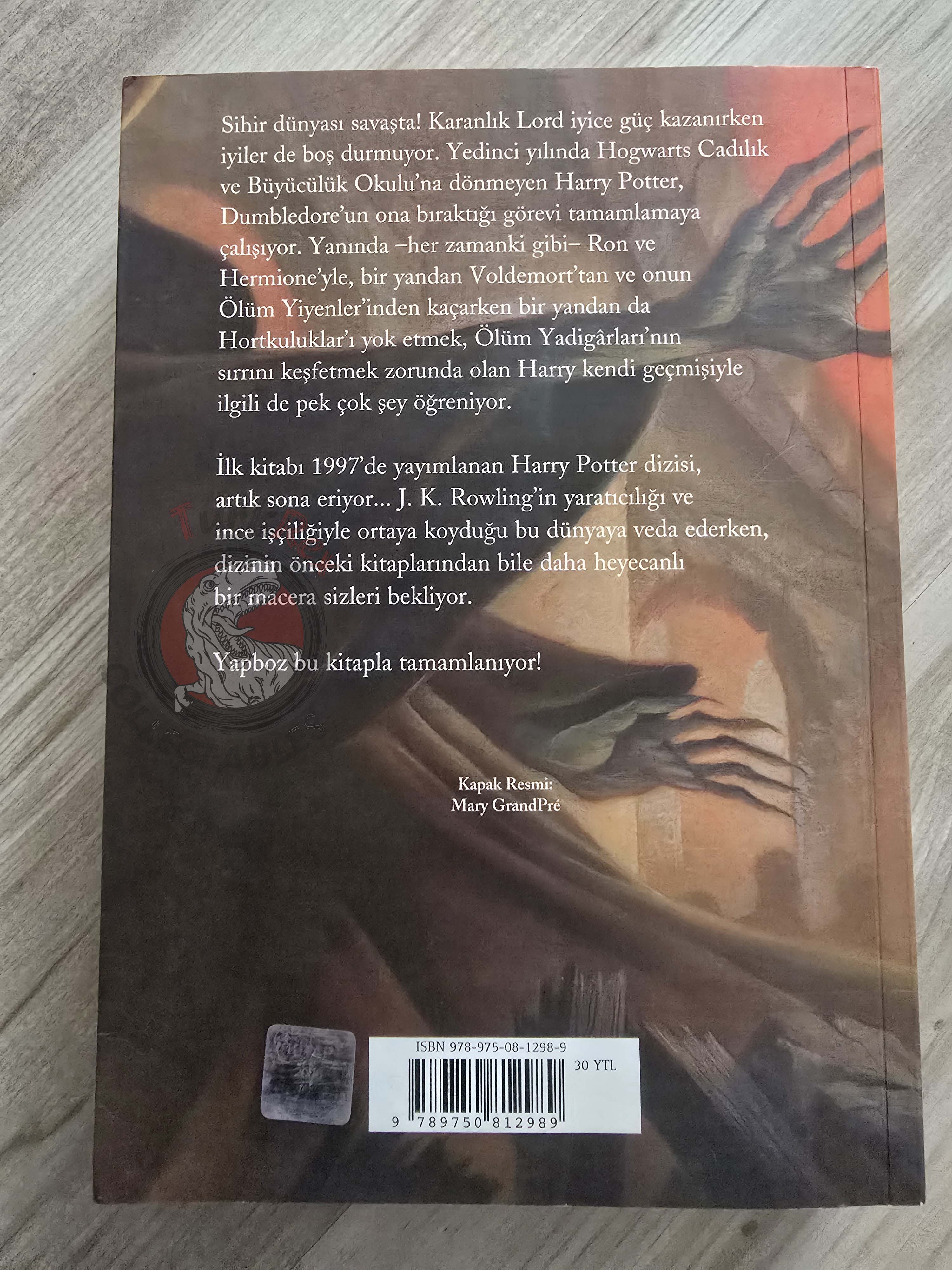 J.K. Rowling – Harry Potter and the Deathly Hallows 2007 1st Turkish Book Turkey