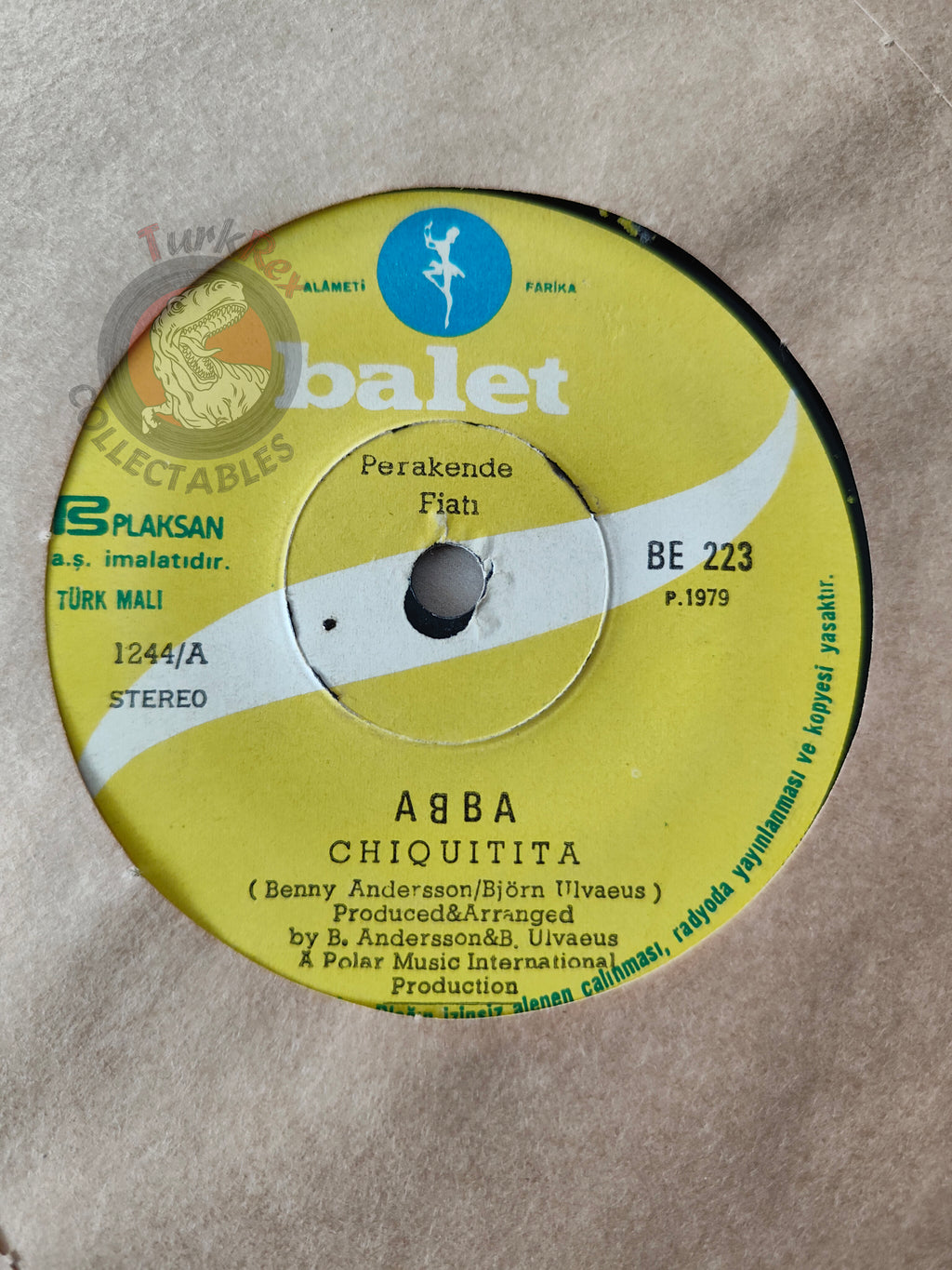 ABBA – Chiquitita 7" Turkish Pressing Vinyl Turkey Edition 3