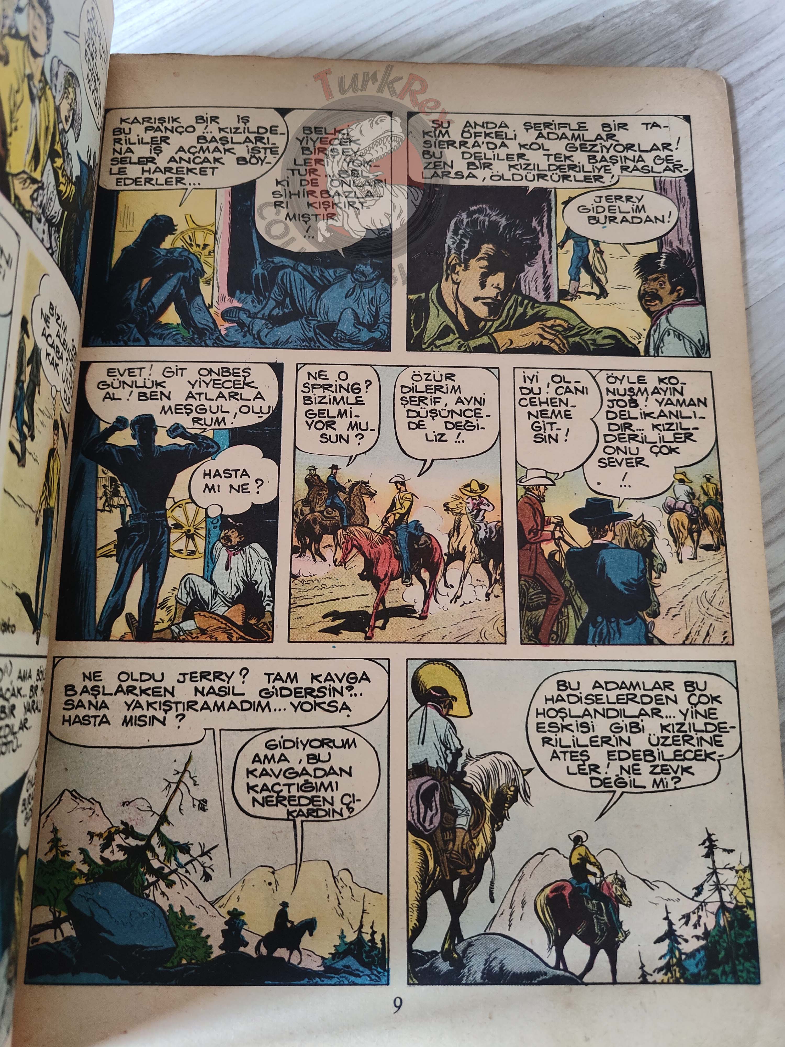 Jerry Spring - La Passe des Indiens 1962 Turkish Comic Turkey Jijé