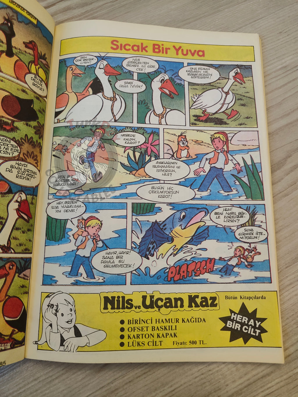 The Wonderful Adventures of Nils #7 1985 Turkish Comic Turkey Selma Lagerlöf