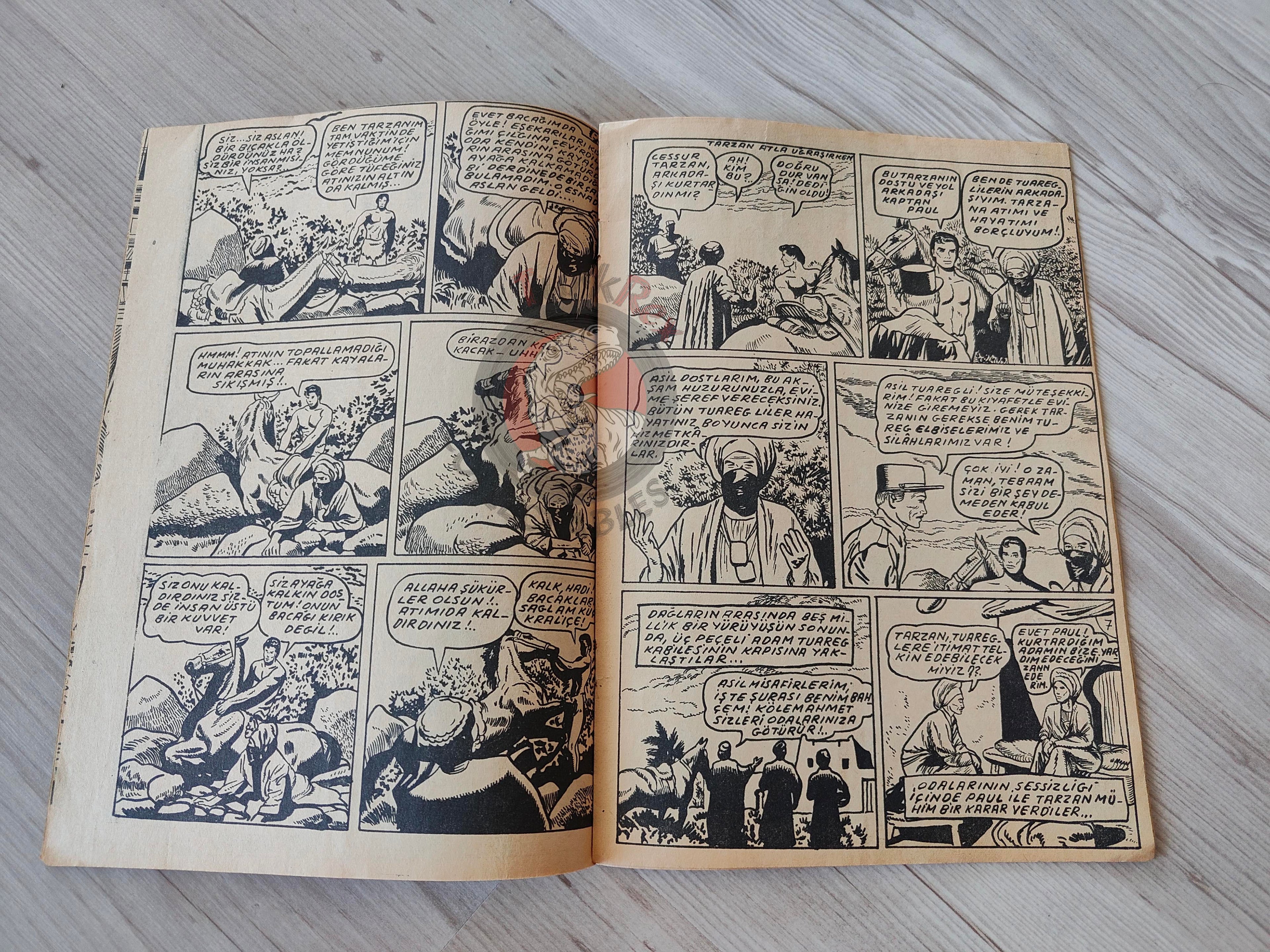 1001 Özel #119 1954 Tarzan and the Veiled Man Turkish Comic Mag Turkey