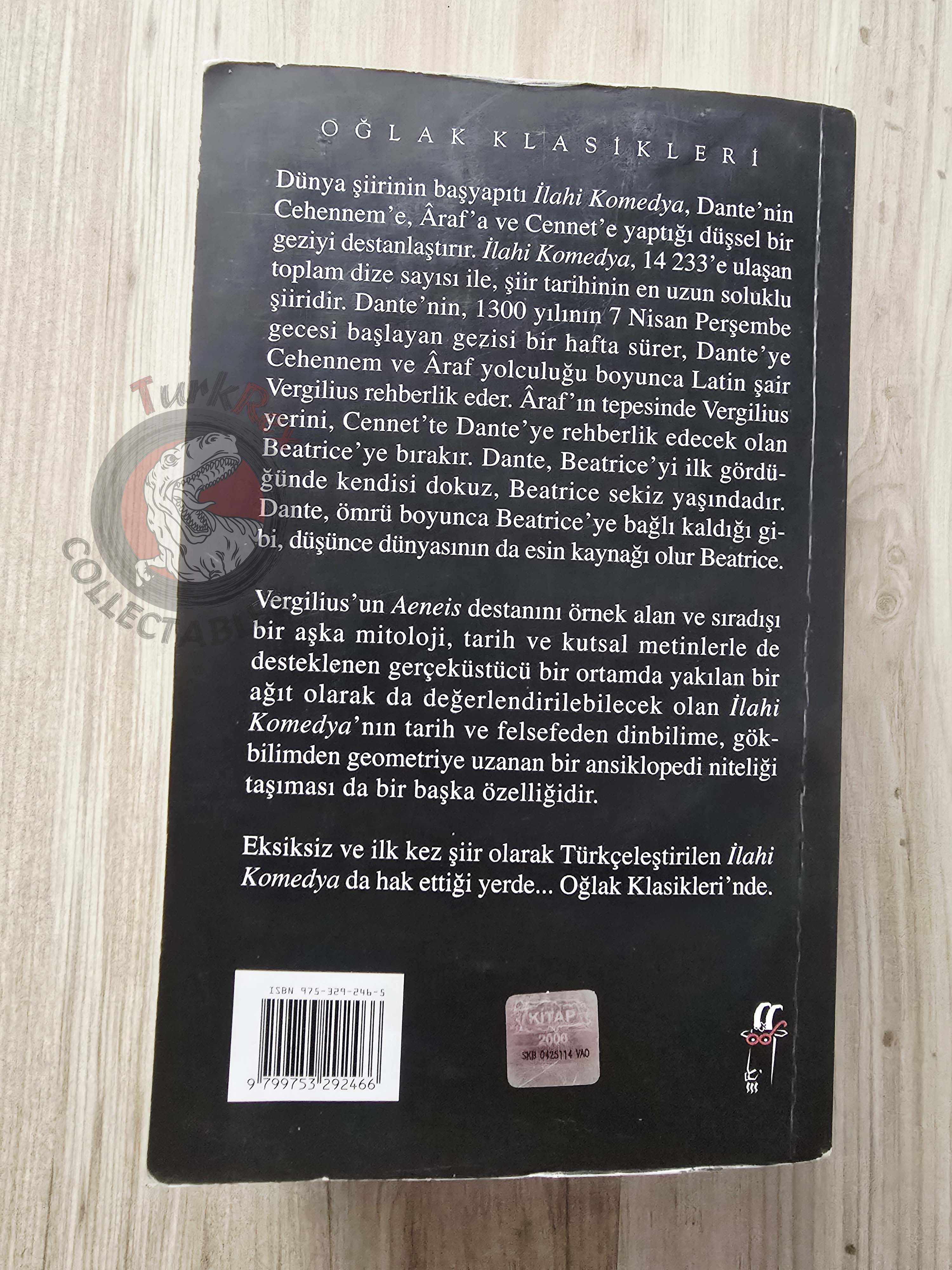 Dante Alighieri – The Divine Comedy 2007 Turkish Book Turkey