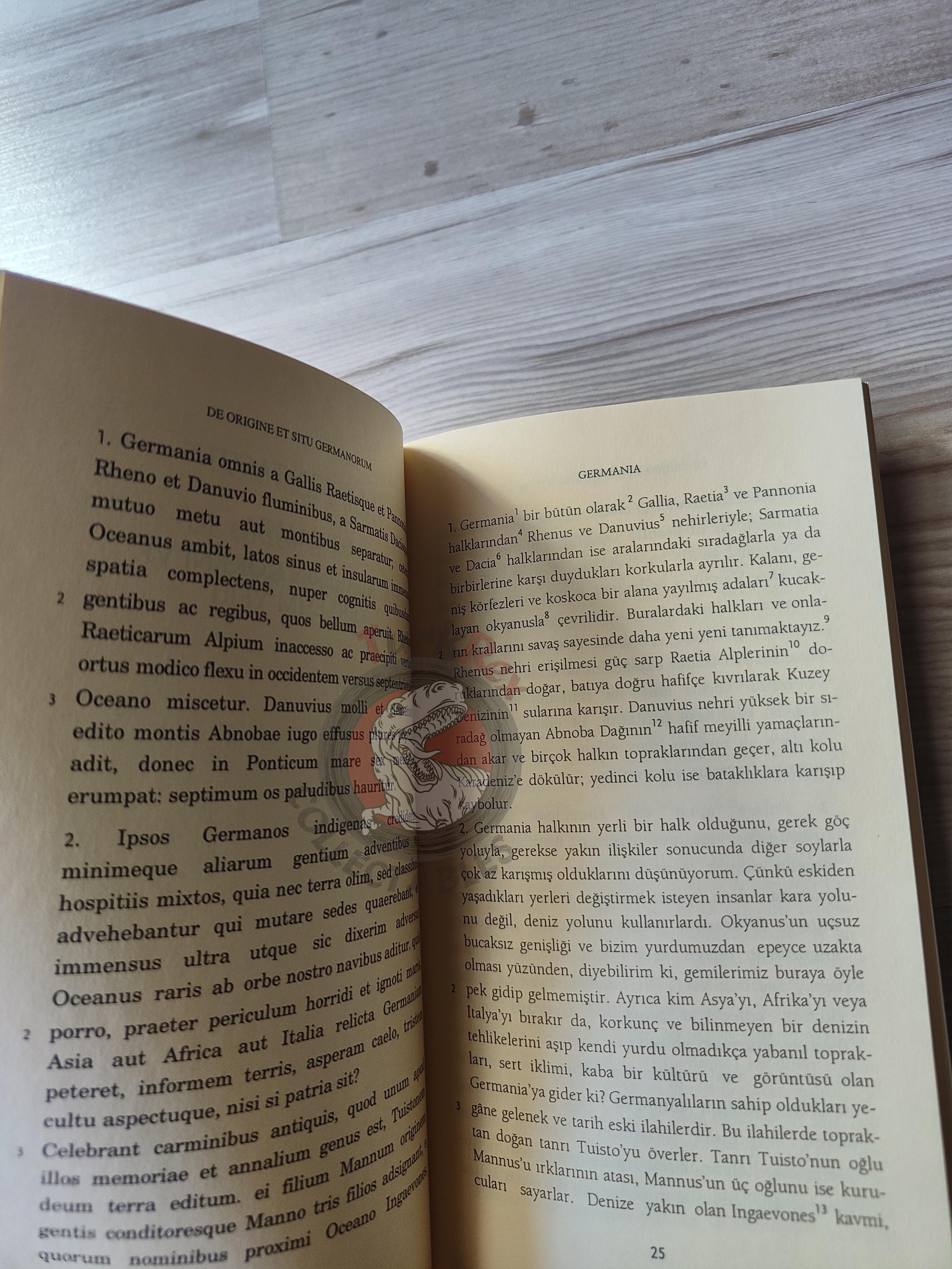 Cornelius Tacitus – Germania 2006 Turkish Latin Book Turkey