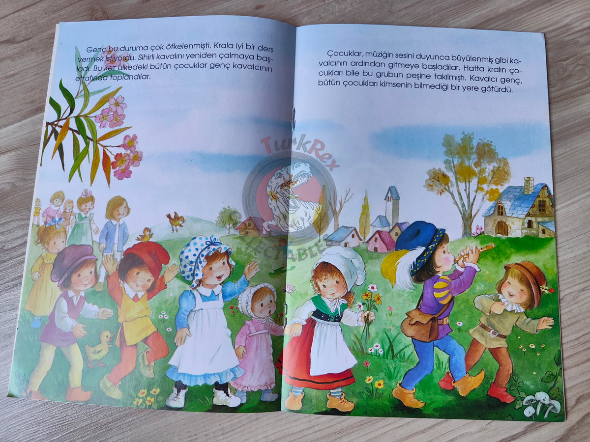Grimm Brothers – Pied Piper of Hamelin 2000s Turkish Book Turkey Illustrated