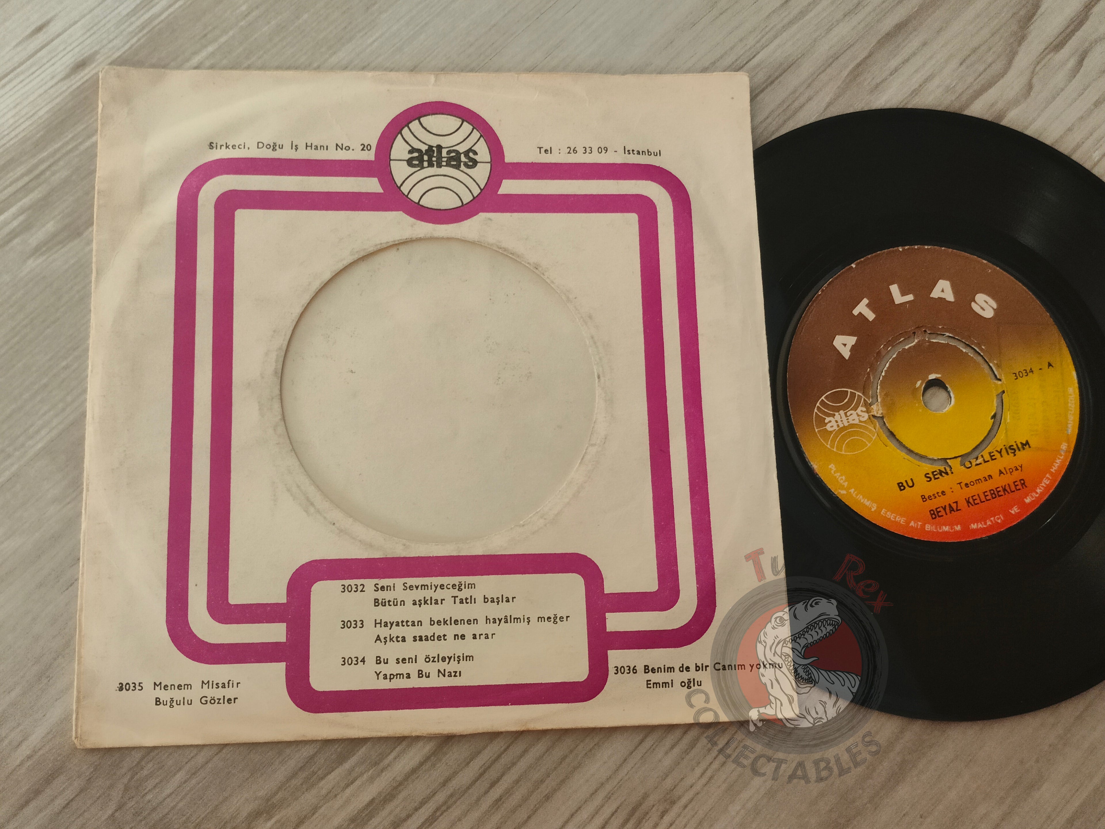 Beyaz Kelebekler – Bu Seni Özleyişim 7" Turkish Pressing Vinyl Turkey Edition