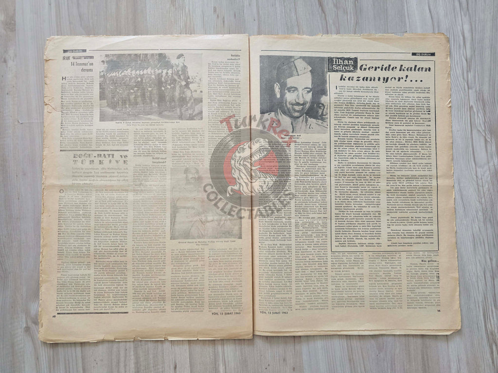 Yön 1963 Abd al-Karim Qasim Iraq Coup Turkish Magazine Turkey Middle East