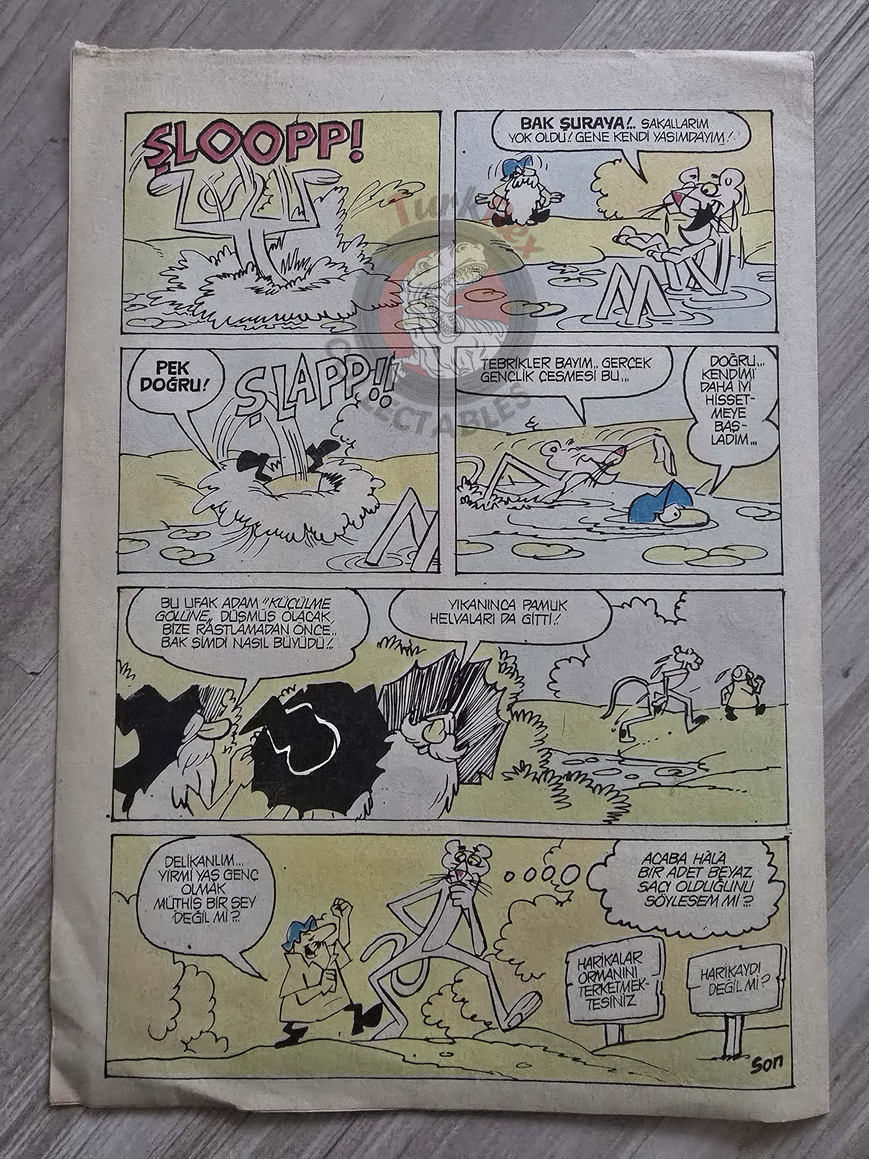 The Pink Panther 70s Turkish Comic Turkey Milliyet Çocuk