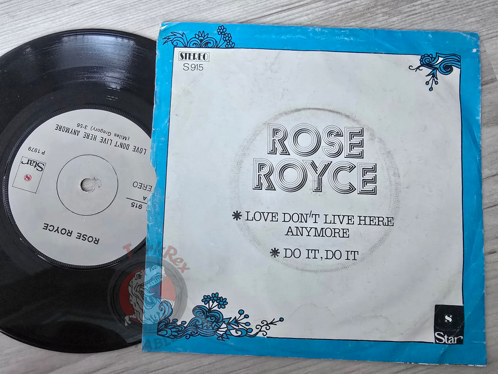 Rose Royce – Love Don’t Live Here Anymore 7" Turkish Pressing Vinyl Turkey Edition