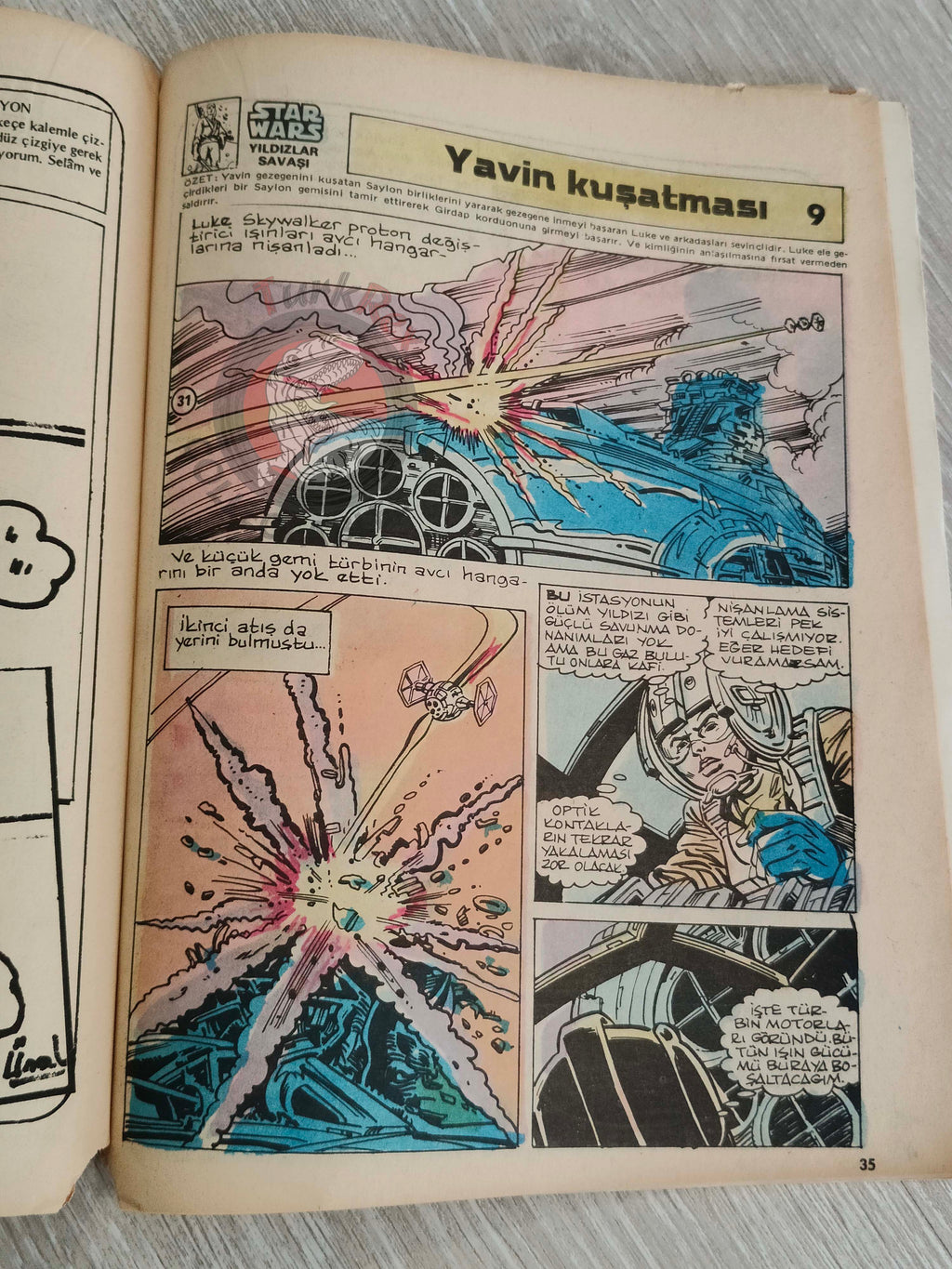 Tercüman Çocuk #33 1982 Turkish Comic Turkey Superman Star Wars #26 The Flintstones Thorgal