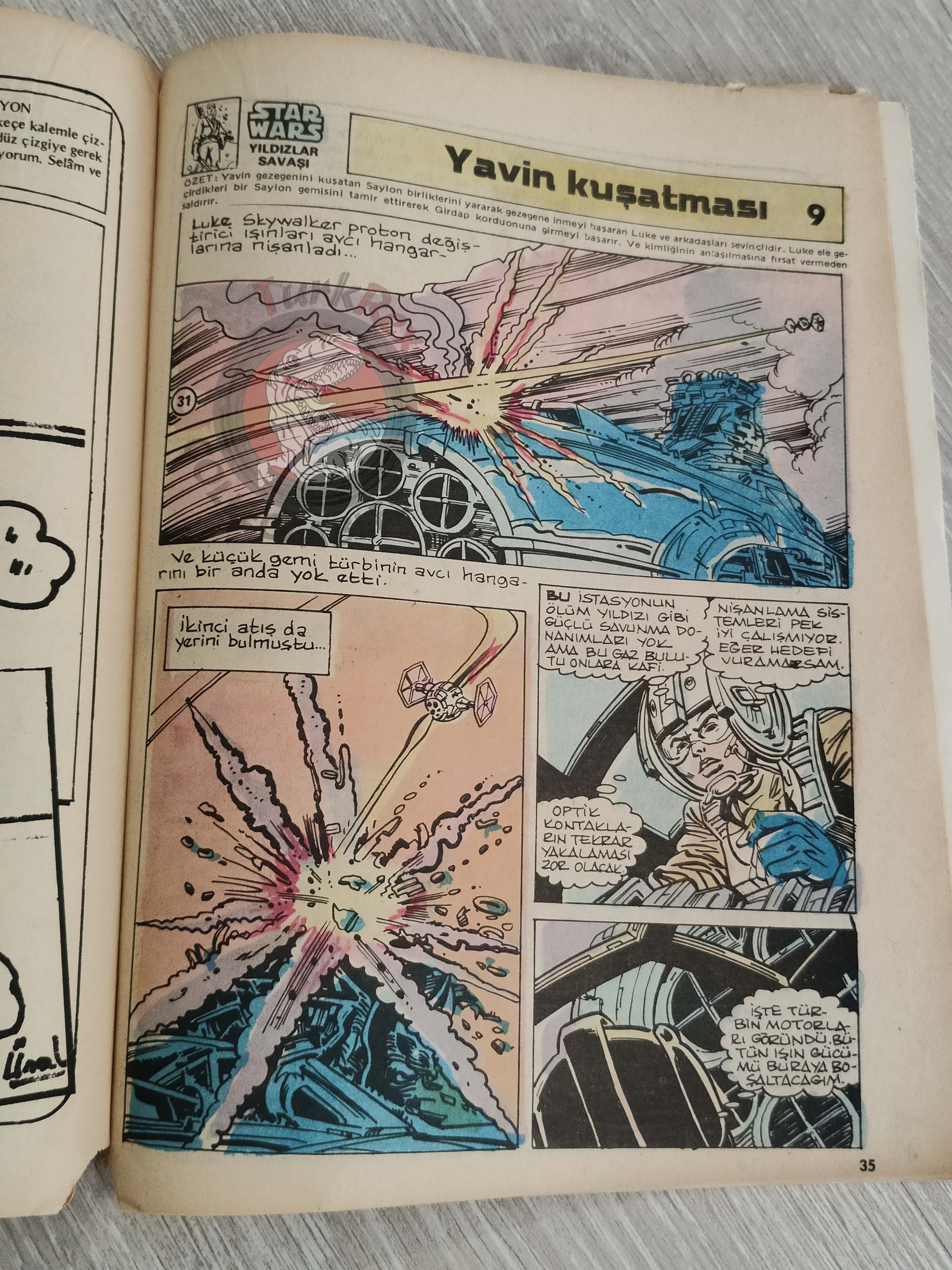 Tercüman Çocuk #33 1982 Turkish Comic Turkey Superman Star Wars #26 The Flintstones Thorgal