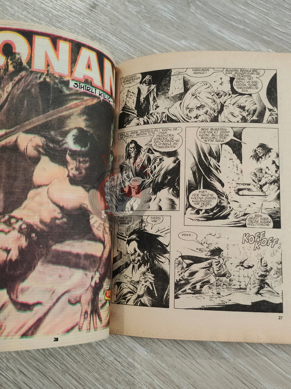 Conan Renkli #9 Turkish Comic Turkey Only Cover The Savage Sword of #53 #54 CTB #123
