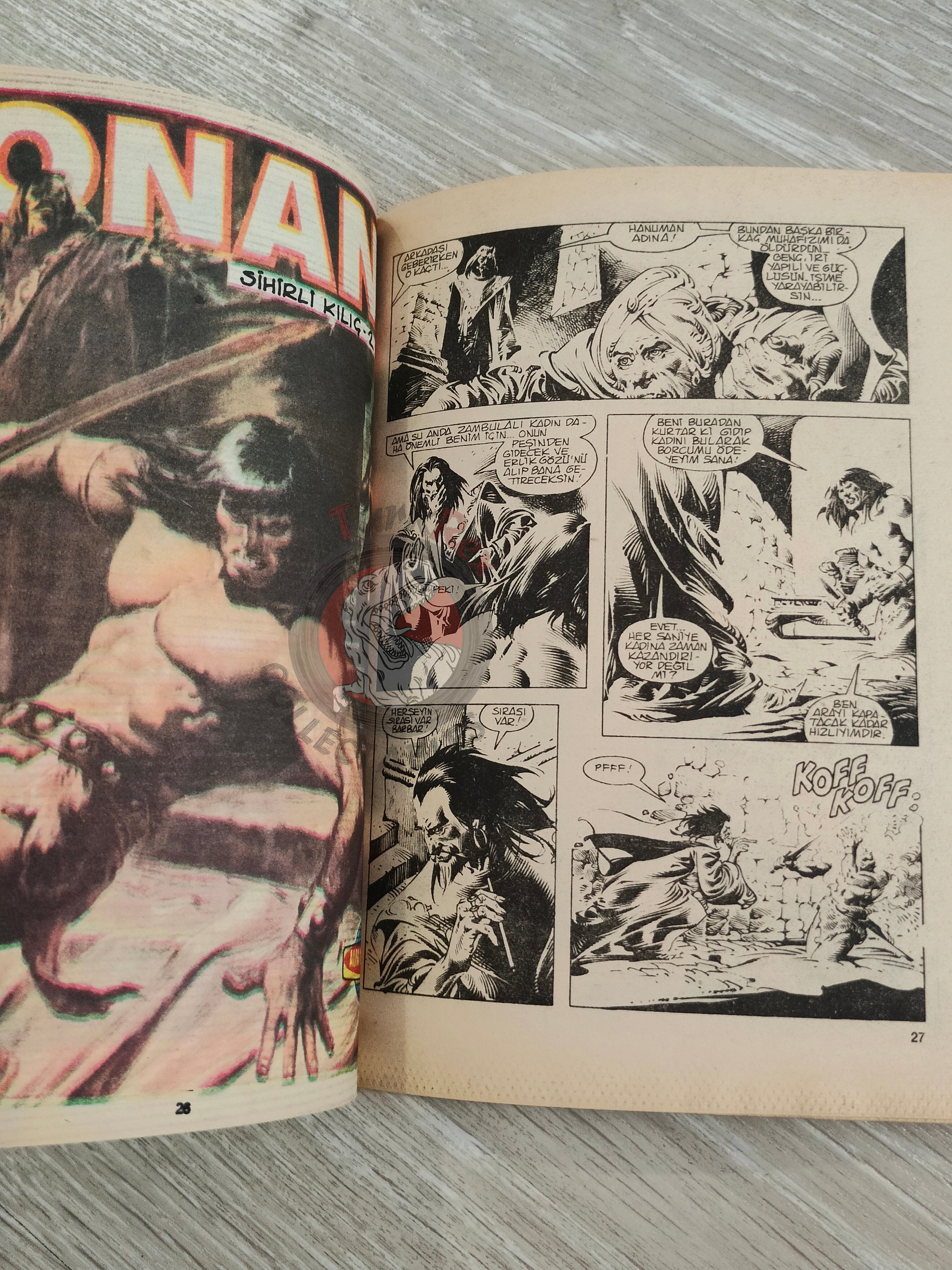 Conan Renkli #9 Turkish Comic Turkey Only Cover The Savage Sword of #53 #54 CTB #123