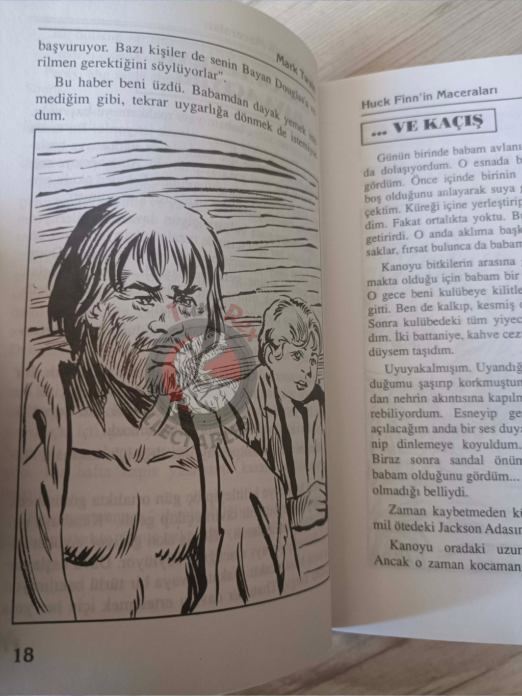 Mark Twain – Adventures of Huckleberry Finn 1994 Turkish Book Turkey Illustrated