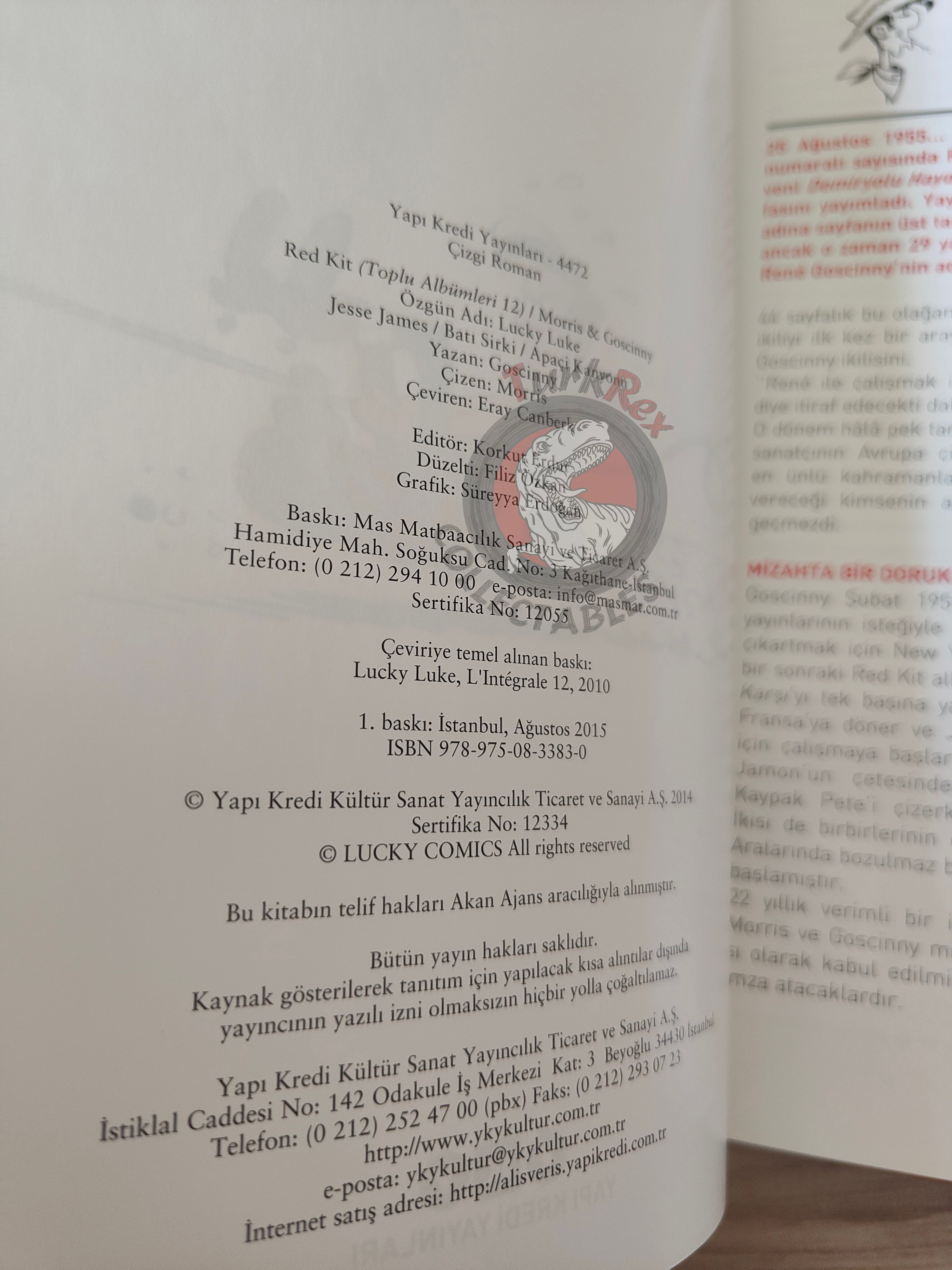 Lucky Luke – L'integrale #12 Turkish Comic Turkey Jesse James