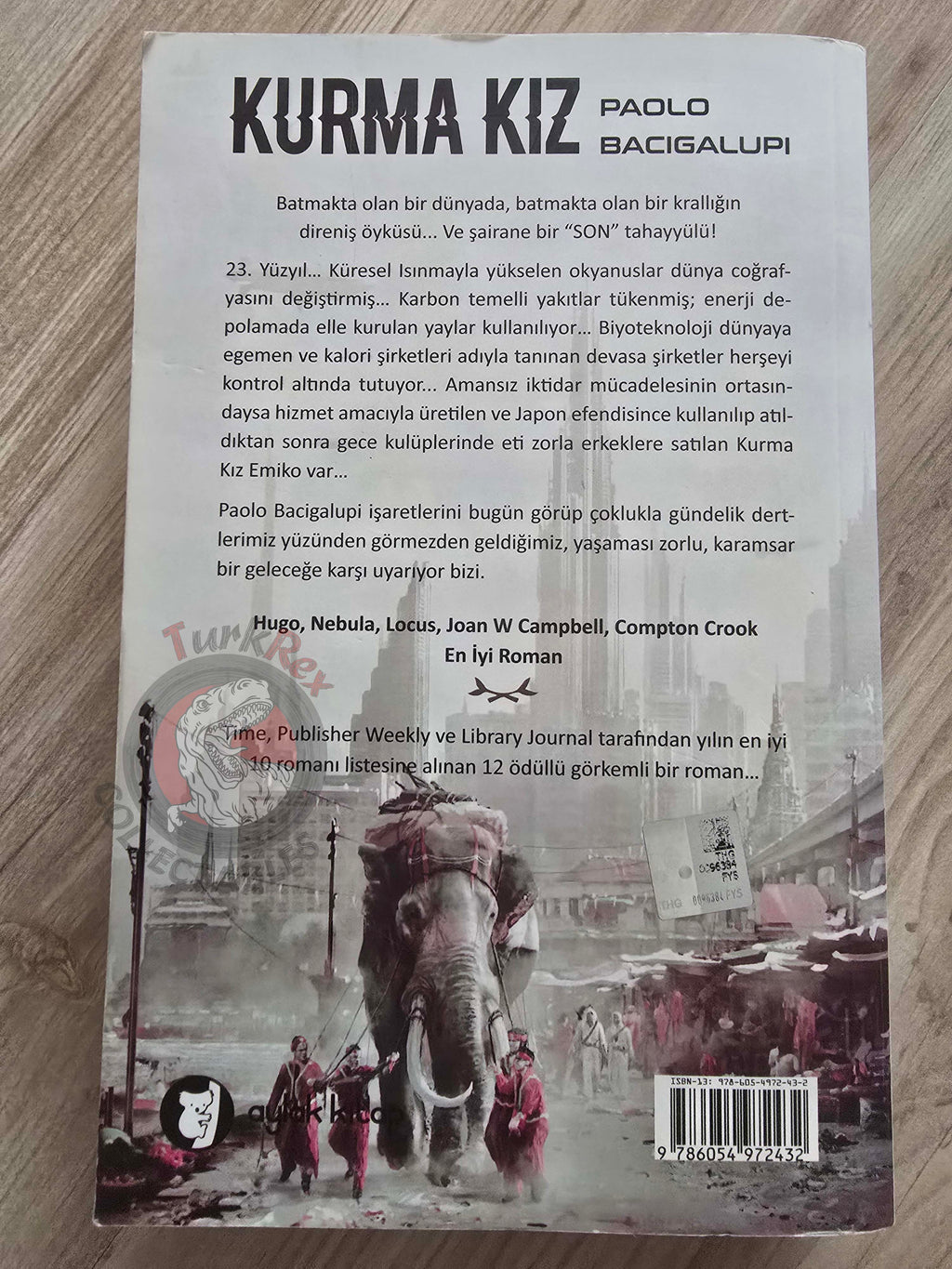Paolo Bacigalupi – The Windup Girl 2016 1st Turkish Book Turkey