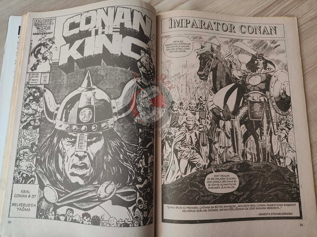 Imparator Conan #1 Conan the King #36 #37 Turkish Comic Turkey Frank Frazetta
