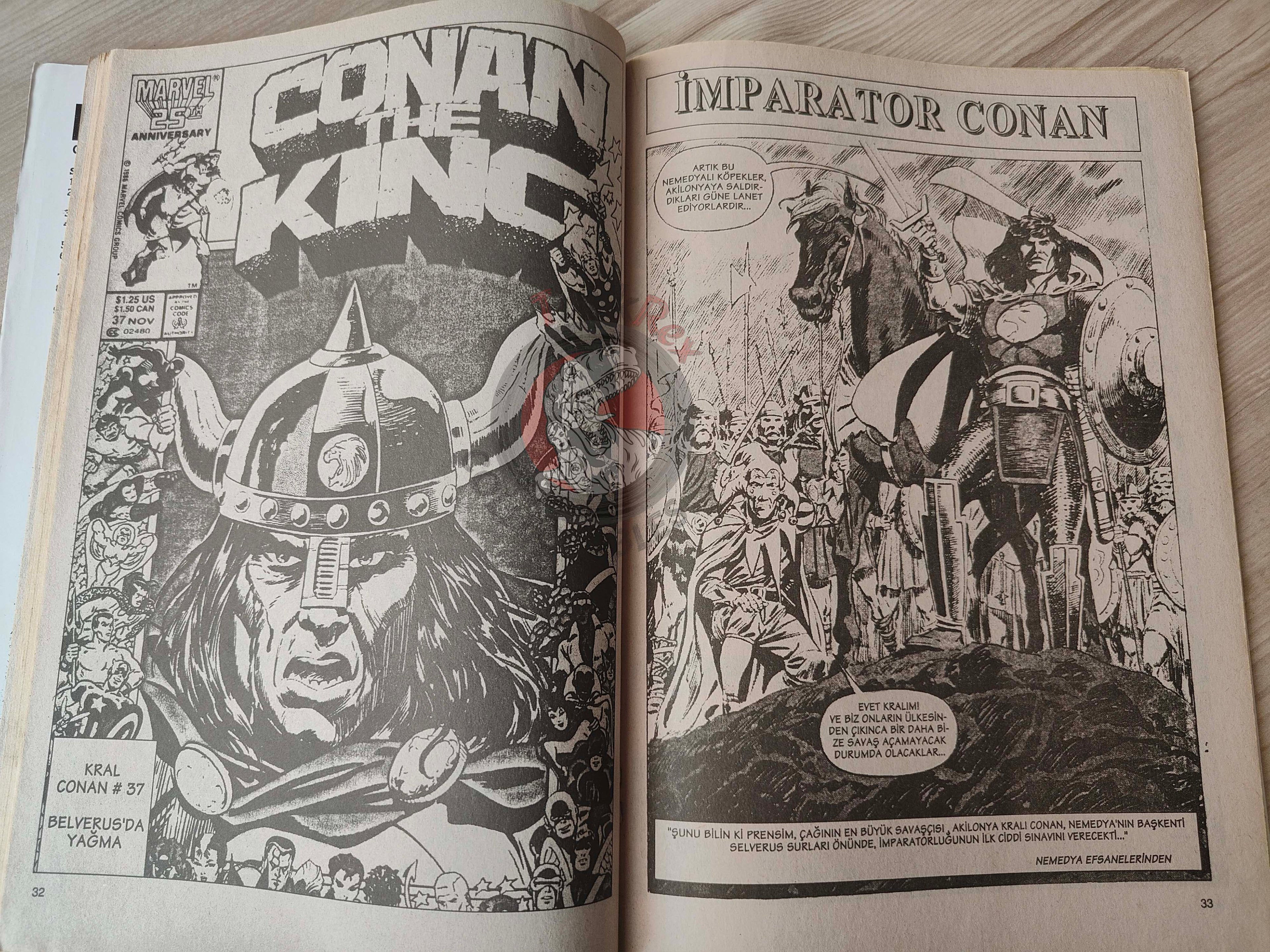 Imparator Conan #1 Conan the King #36 #37 Turkish Comic Turkey Frank Frazetta