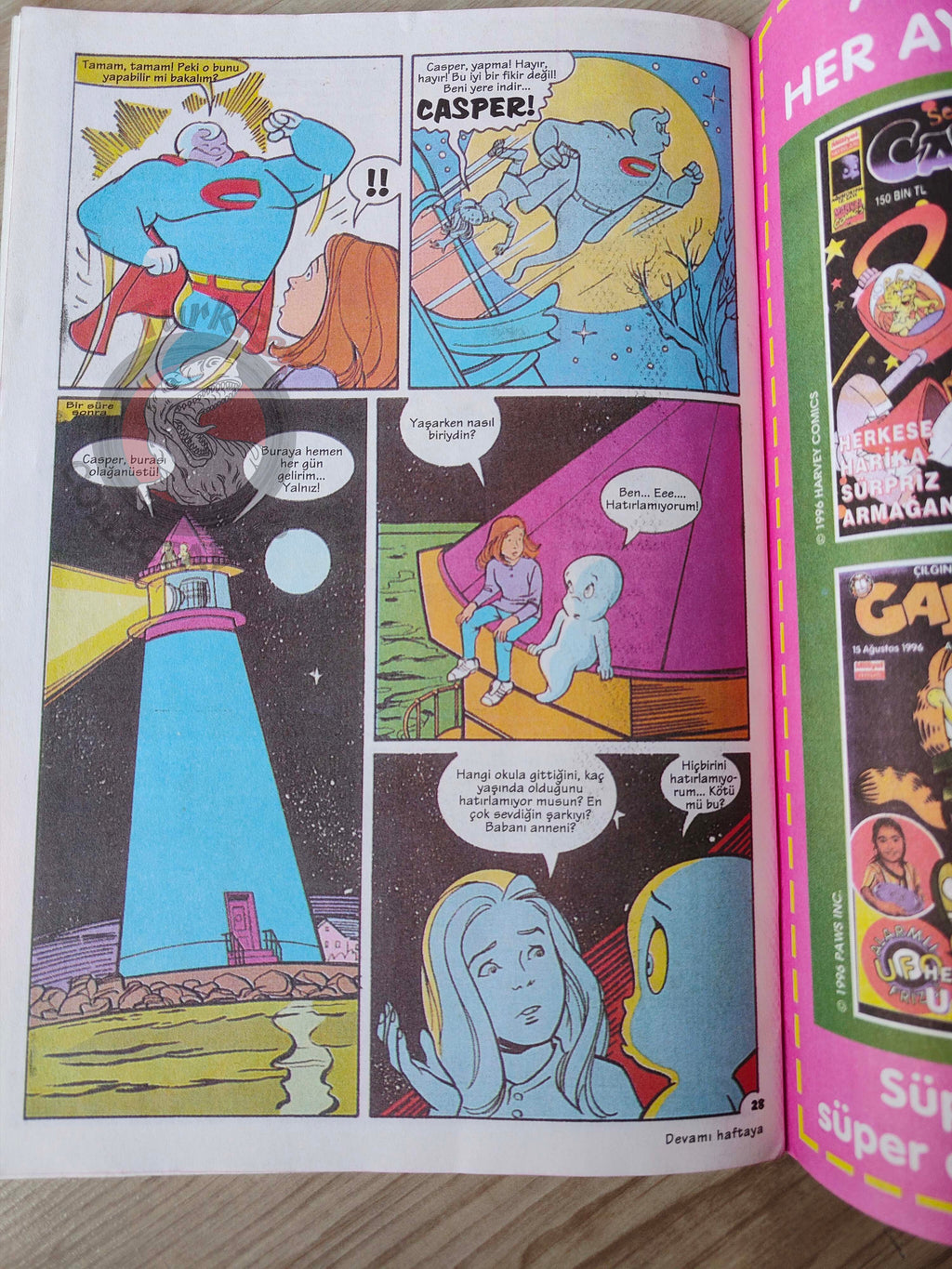 Casper the Friendly Ghost – Issue #1 1996 Turkish Comic Turkey