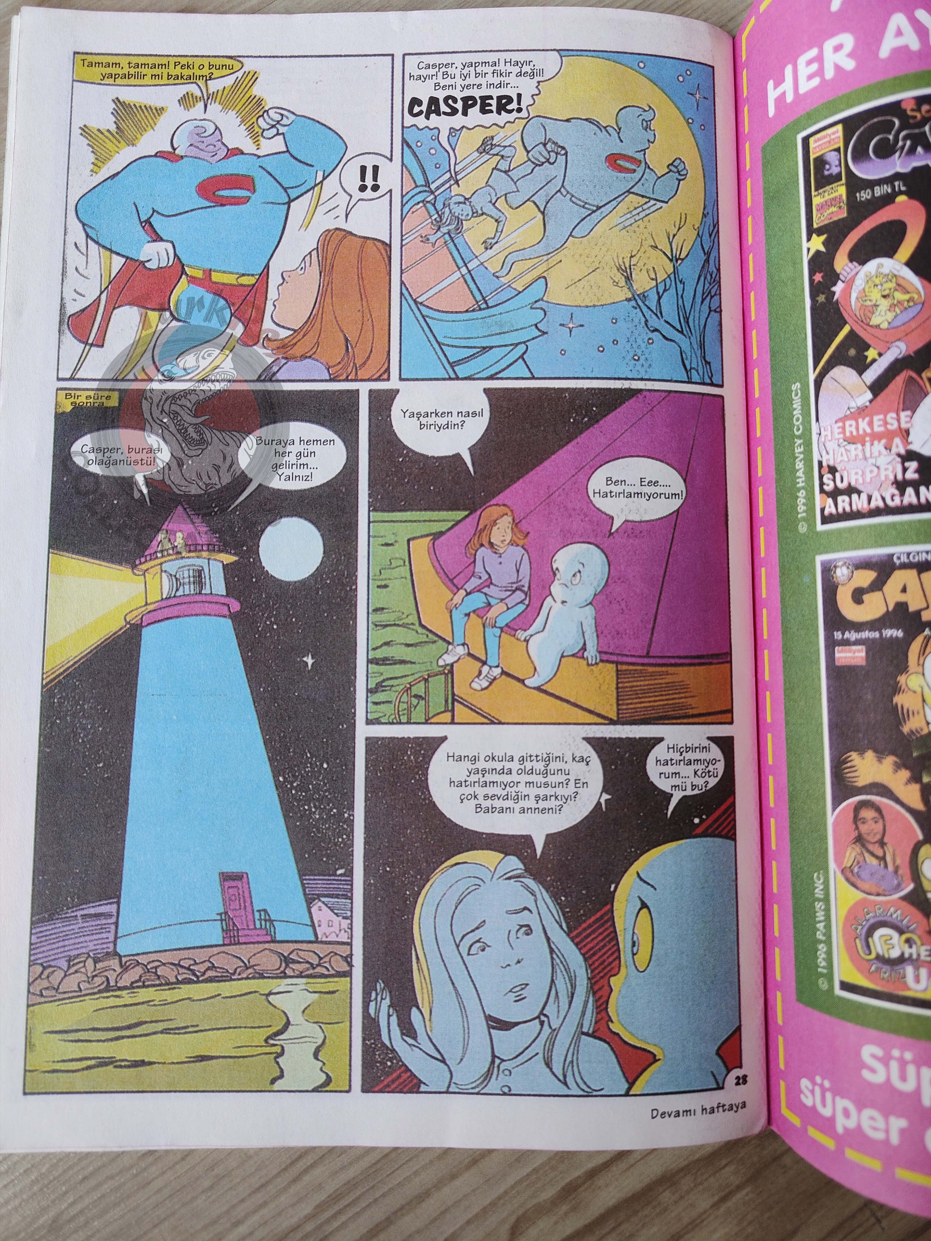 Casper the Friendly Ghost – Issue #1 1996 Turkish Comic Turkey