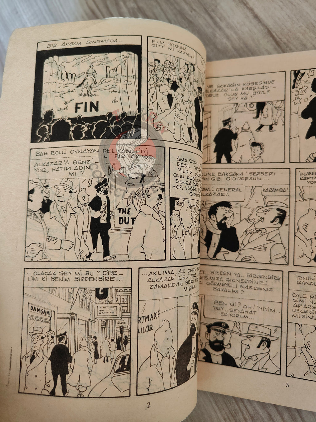 Tintin – The Red Sea Sharks 1980s Turkish Edition Comic Turkey