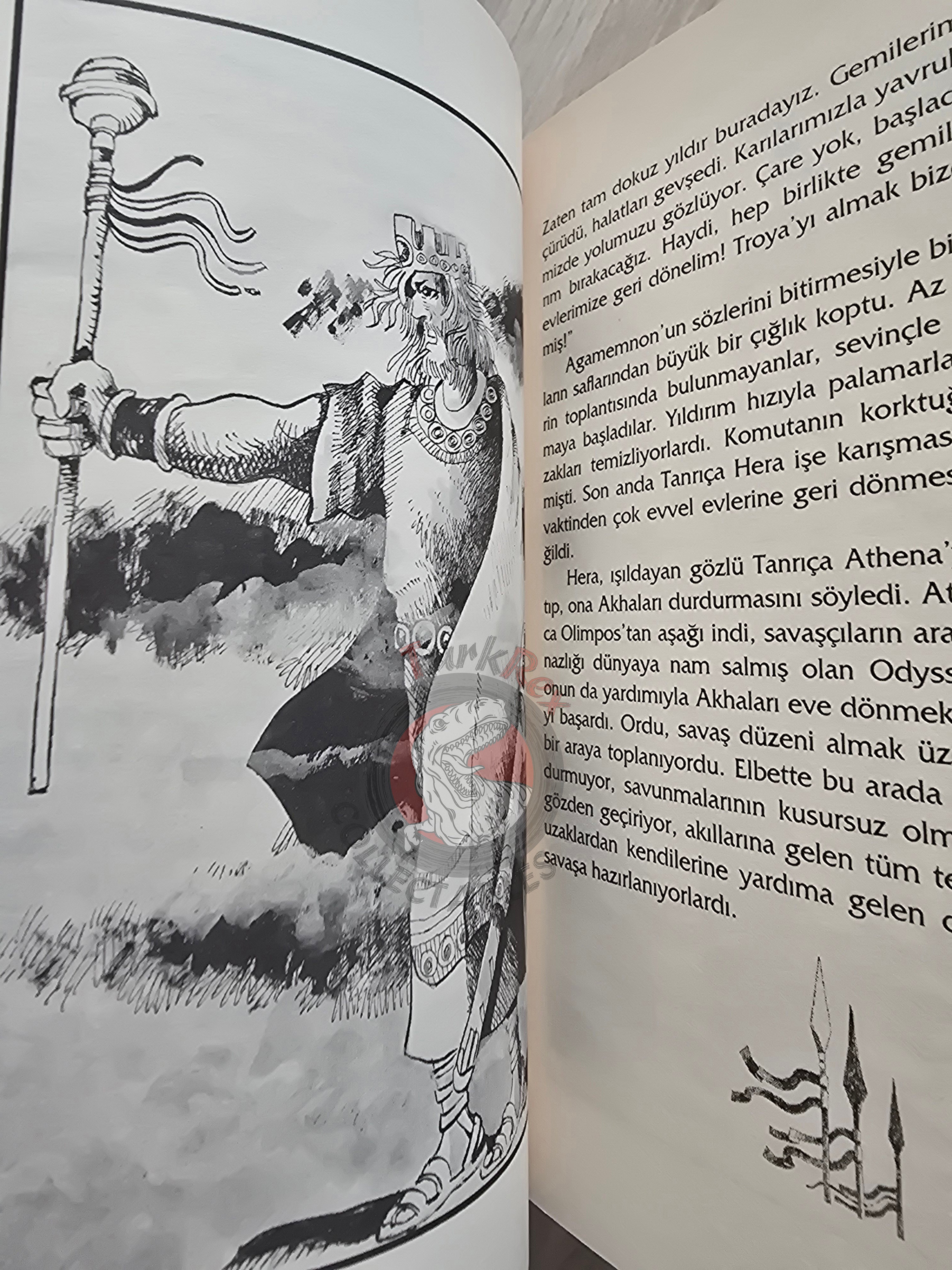 Iliad – Robert Krugmann 2003 Turkish Book Turkey Illustrated by Turkish Artist
