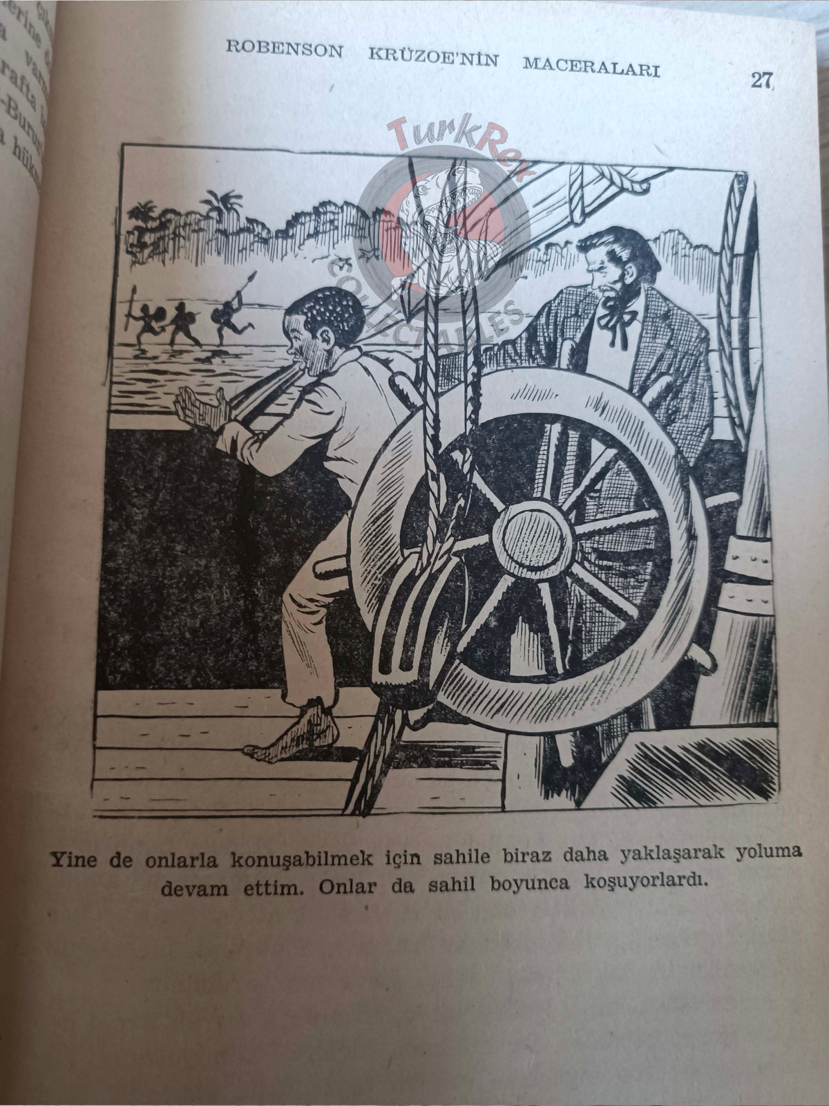 Daniel Defoe – Robinson Crusoe 1965 Turkish Book Turkey Illustrated