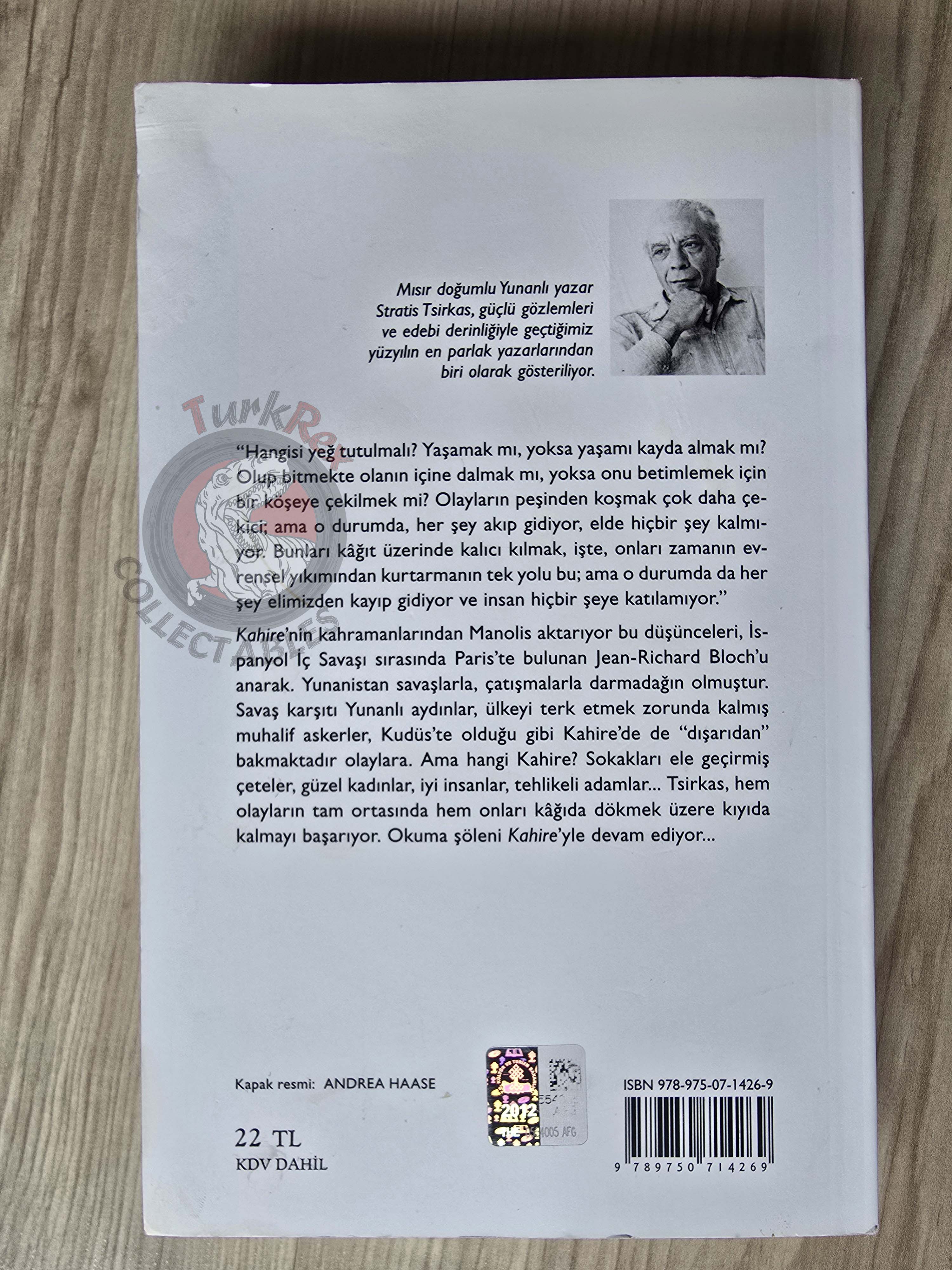 Stratis Tsirkas – Drifting Cities: Cairo 2012 Turkish Book Turkey