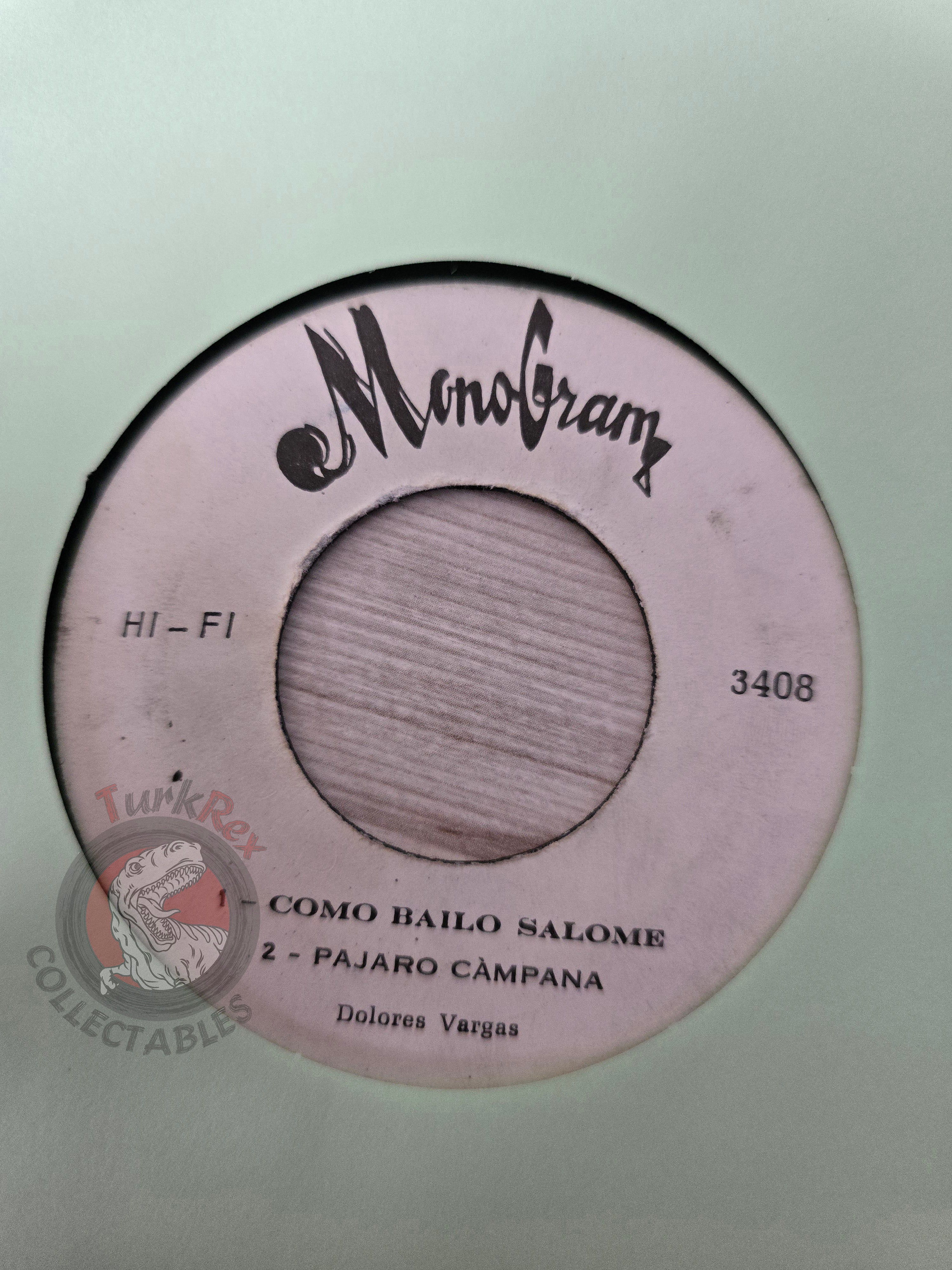 Dolores Vargas – La Terremoto 7" Iran Pressing Vinyl Iranian Edition