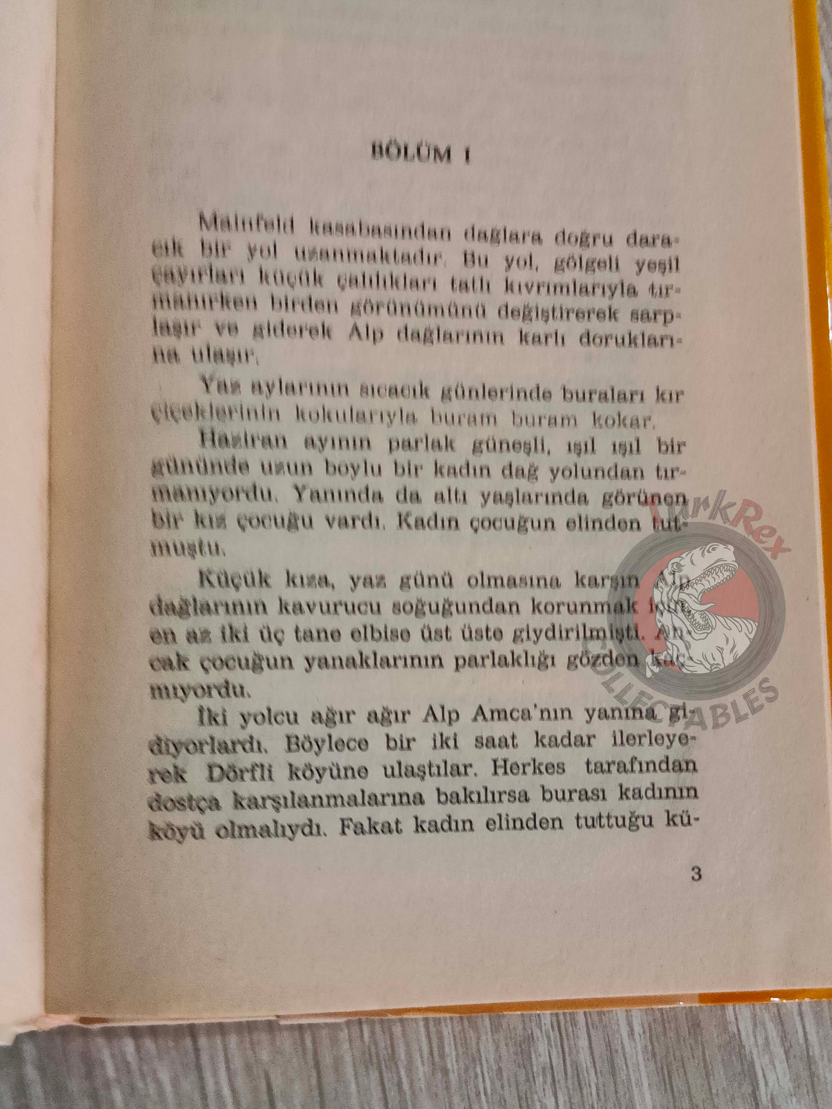 Johanna Spyri – Heidi 1984 HC/DJ Turkish Book Turkey Illustrated