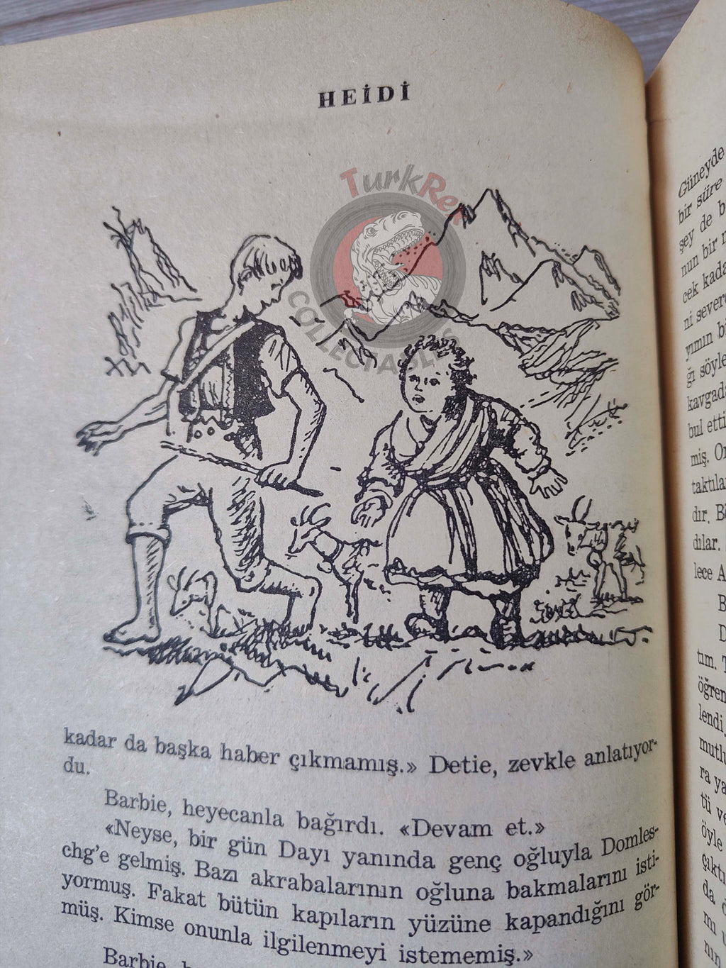 Johanna Spyri – Heidi 1975 HC/DJ Turkish Book Turkey Illustrated