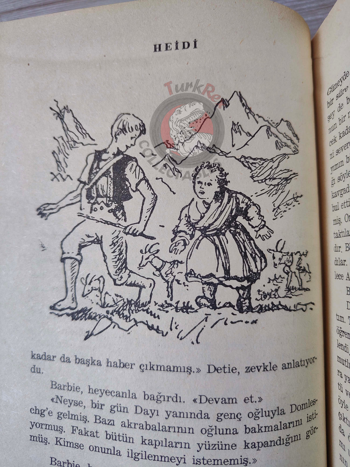 Johanna Spyri – Heidi 1975 HC/DJ Turkish Book Turkey Illustrated