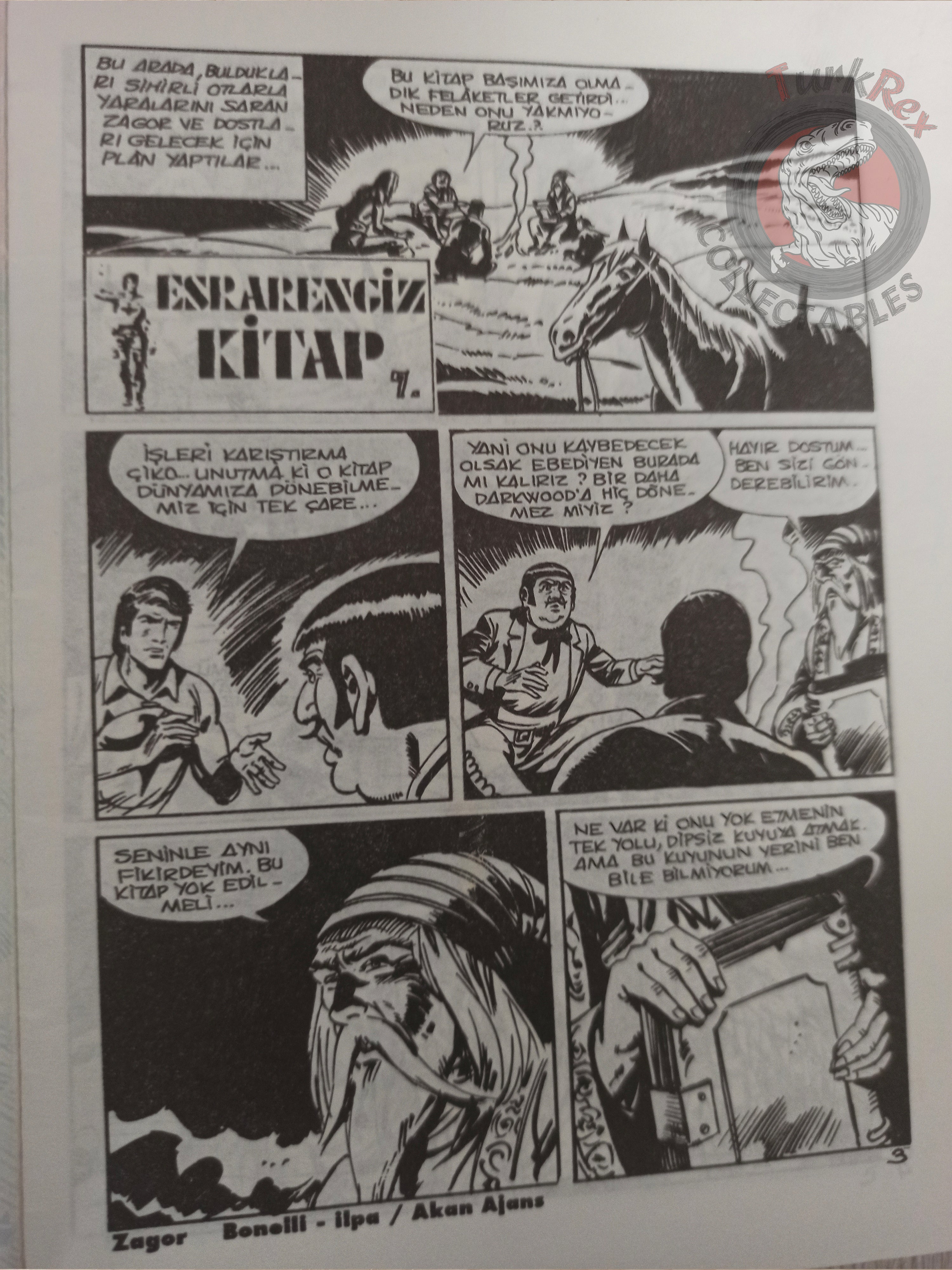 Zagor #1-7 1992 Il Libro Misterioso Turkish Comic Turkey #194–196