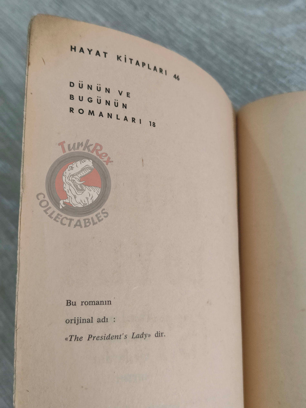 Irving Stone – The President’s Lady 1965 1st Turkish Book Turkey