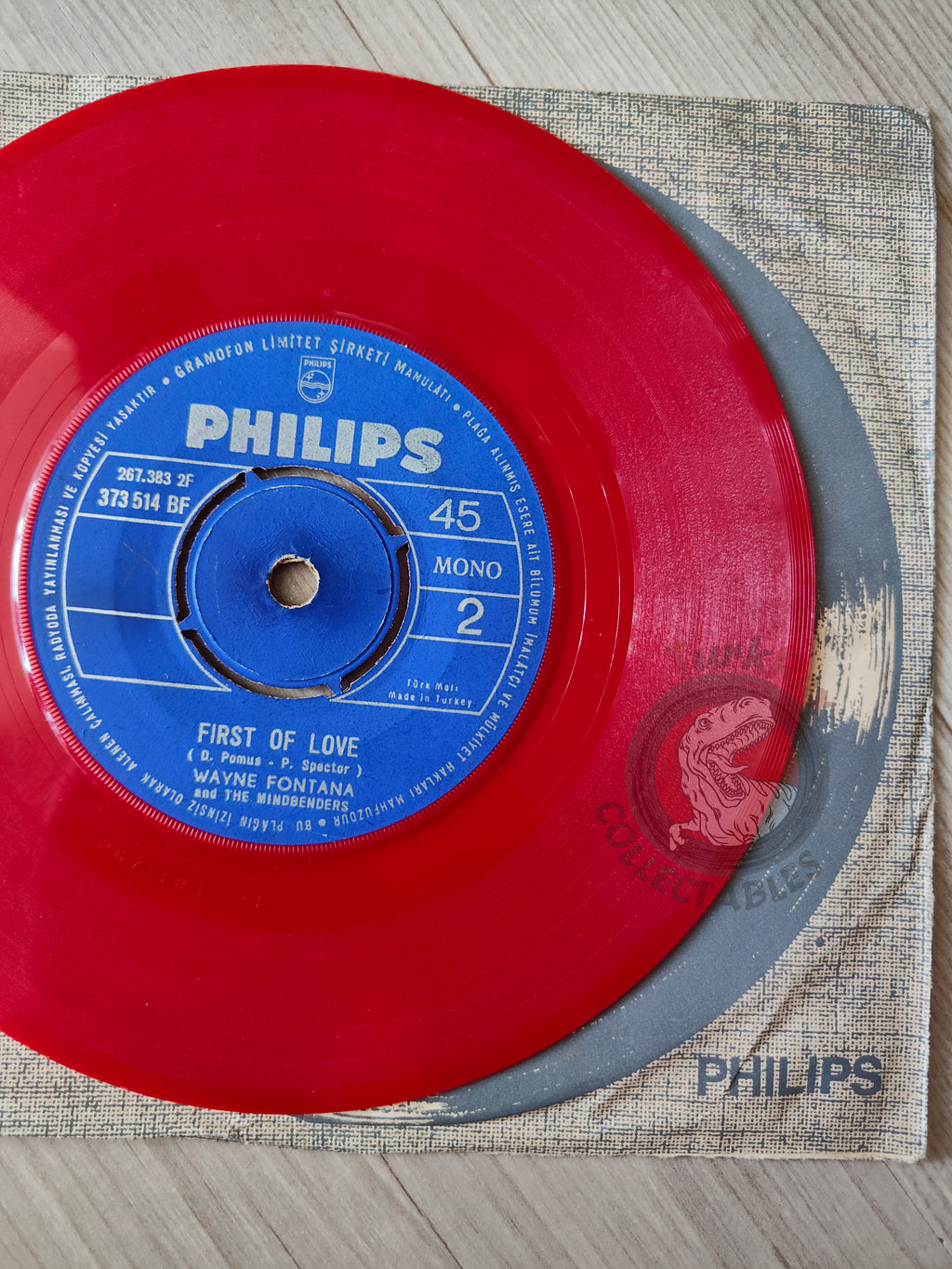 Wayne Fontana & The Mindbenders – Um, Um, Um 7" Red Turkish Pressing Vinyl Turkey Edition