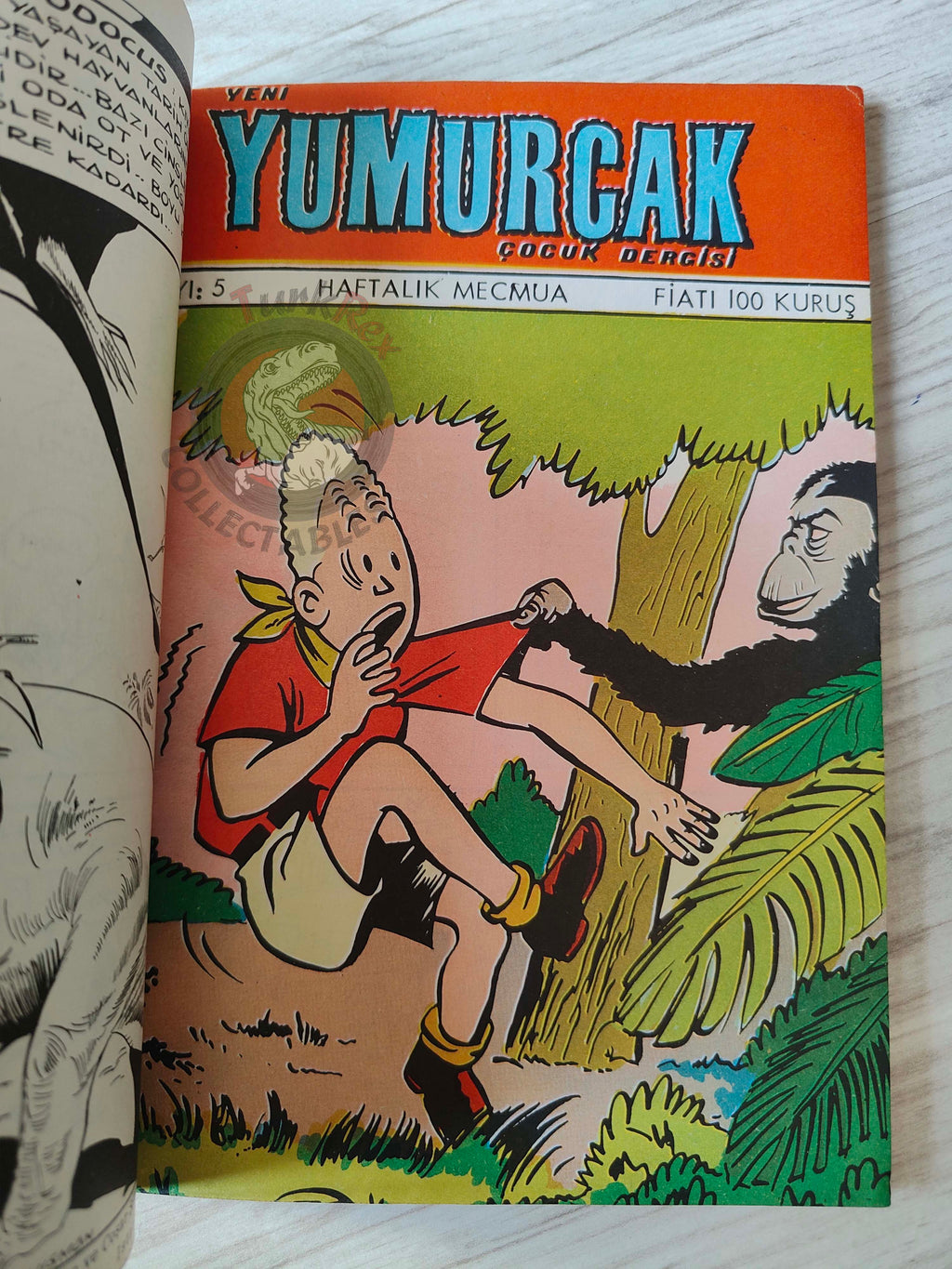 Blondin et Cirage - Le nègre blanc 1970 Turkish Comic Turkey Jijé Yumurcak Mag #2