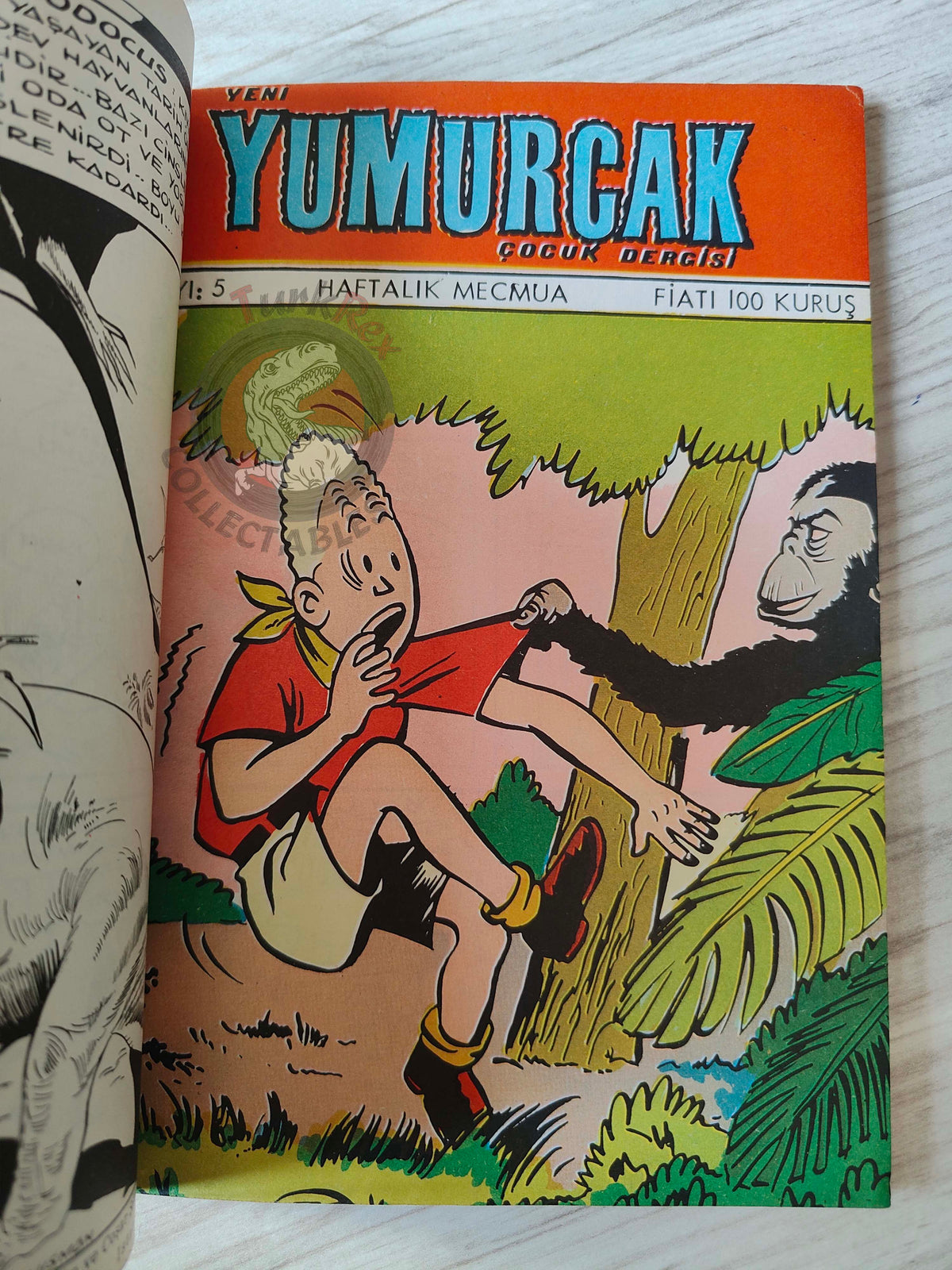 Blondin et Cirage - Le nègre blanc 1970 Turkish Comic Turkey Jijé Yumurcak Mag #2